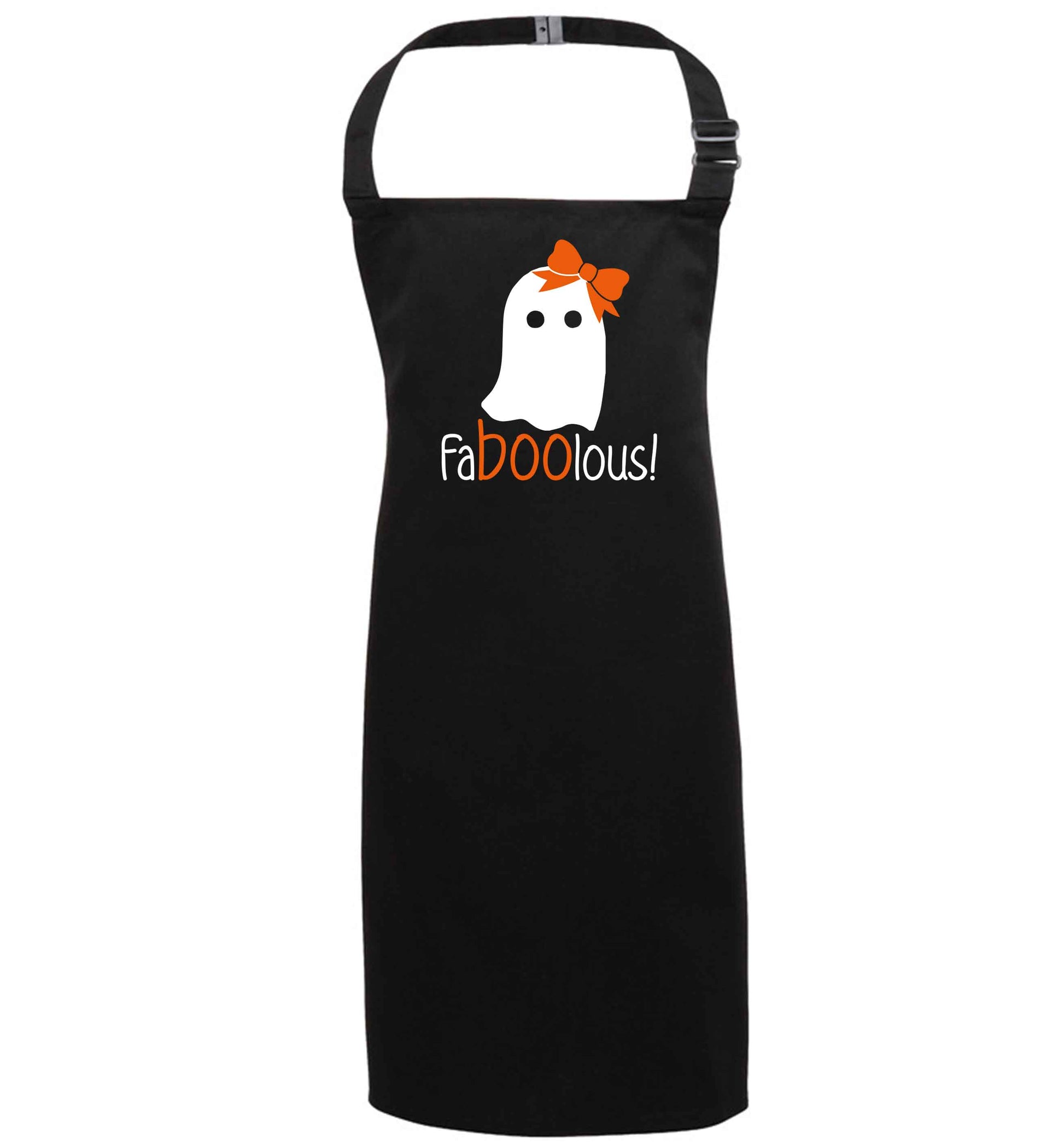 Faboolous ghost black apron 7-10 years