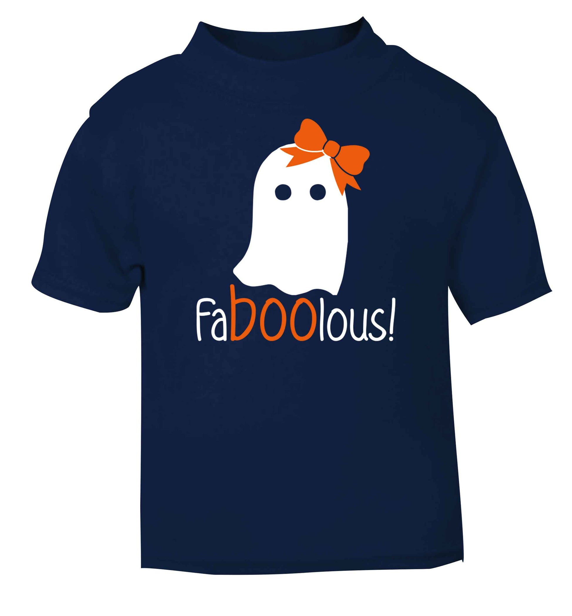 Faboolous ghost navy baby toddler Tshirt 2 Years