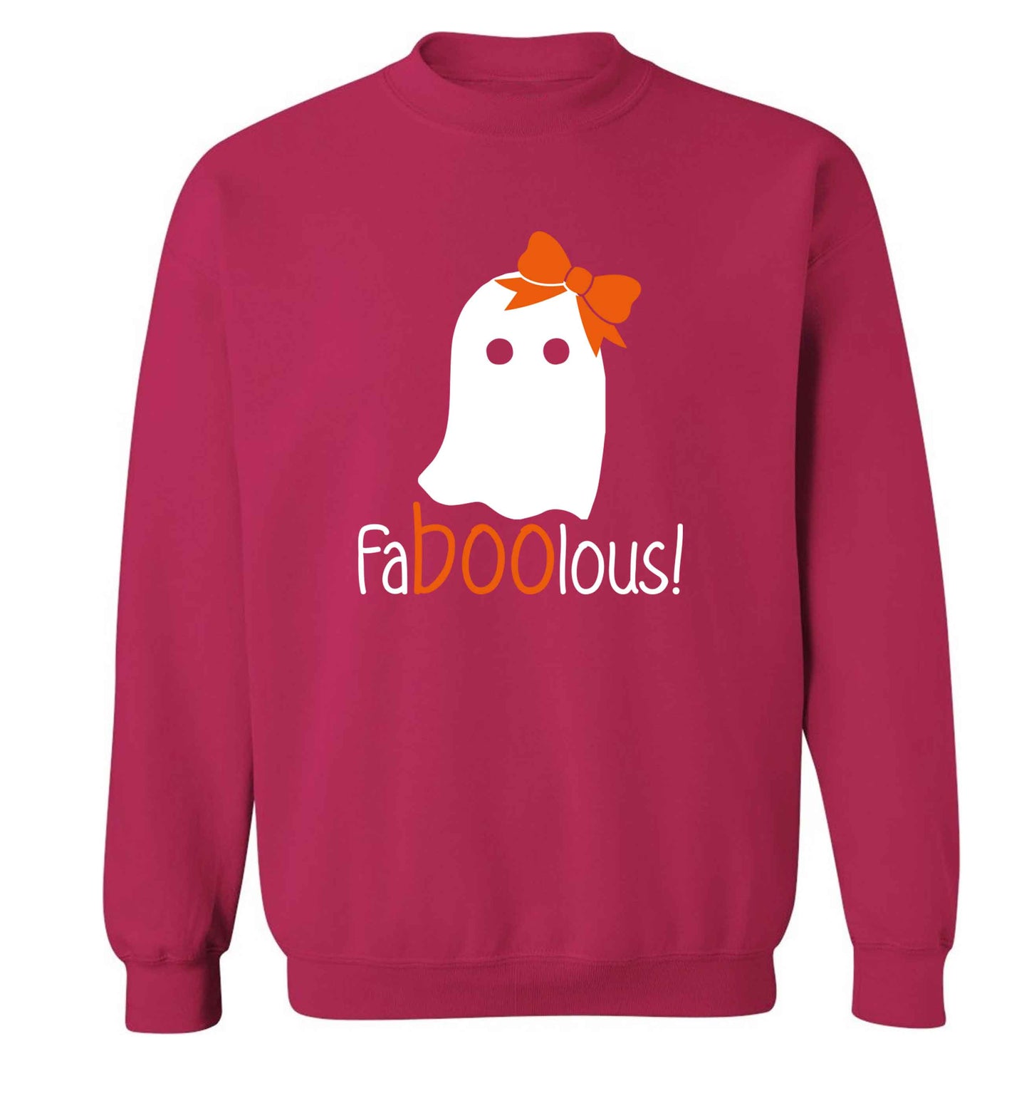 Faboolous ghost adult's unisex pink sweater 2XL