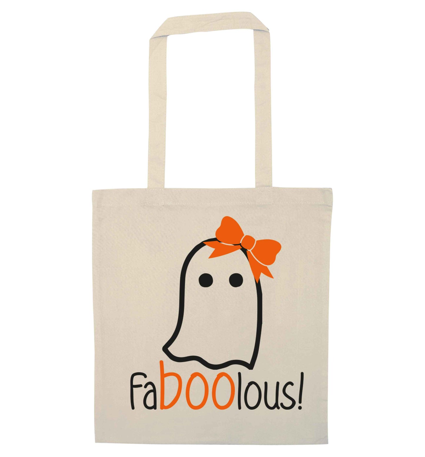 Faboolous ghost natural tote bag