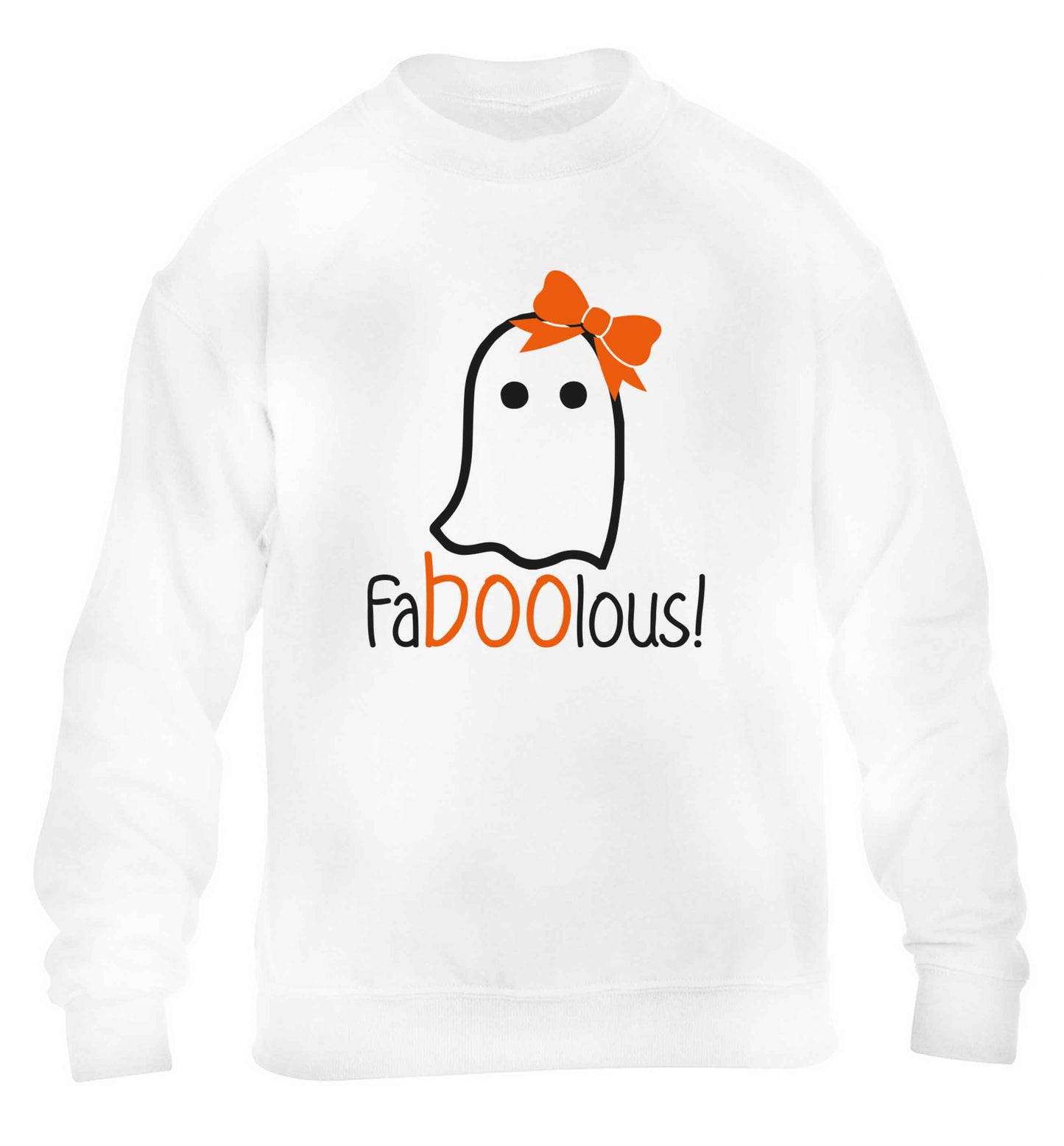 Faboolous ghost children's white sweater 12-13 Years