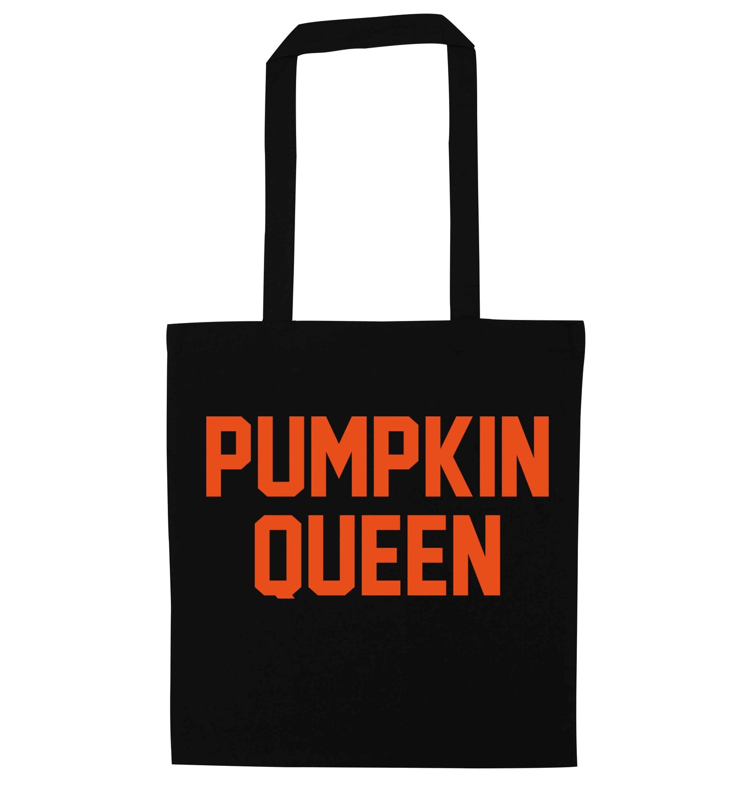 Pumpkin Queen black tote bag