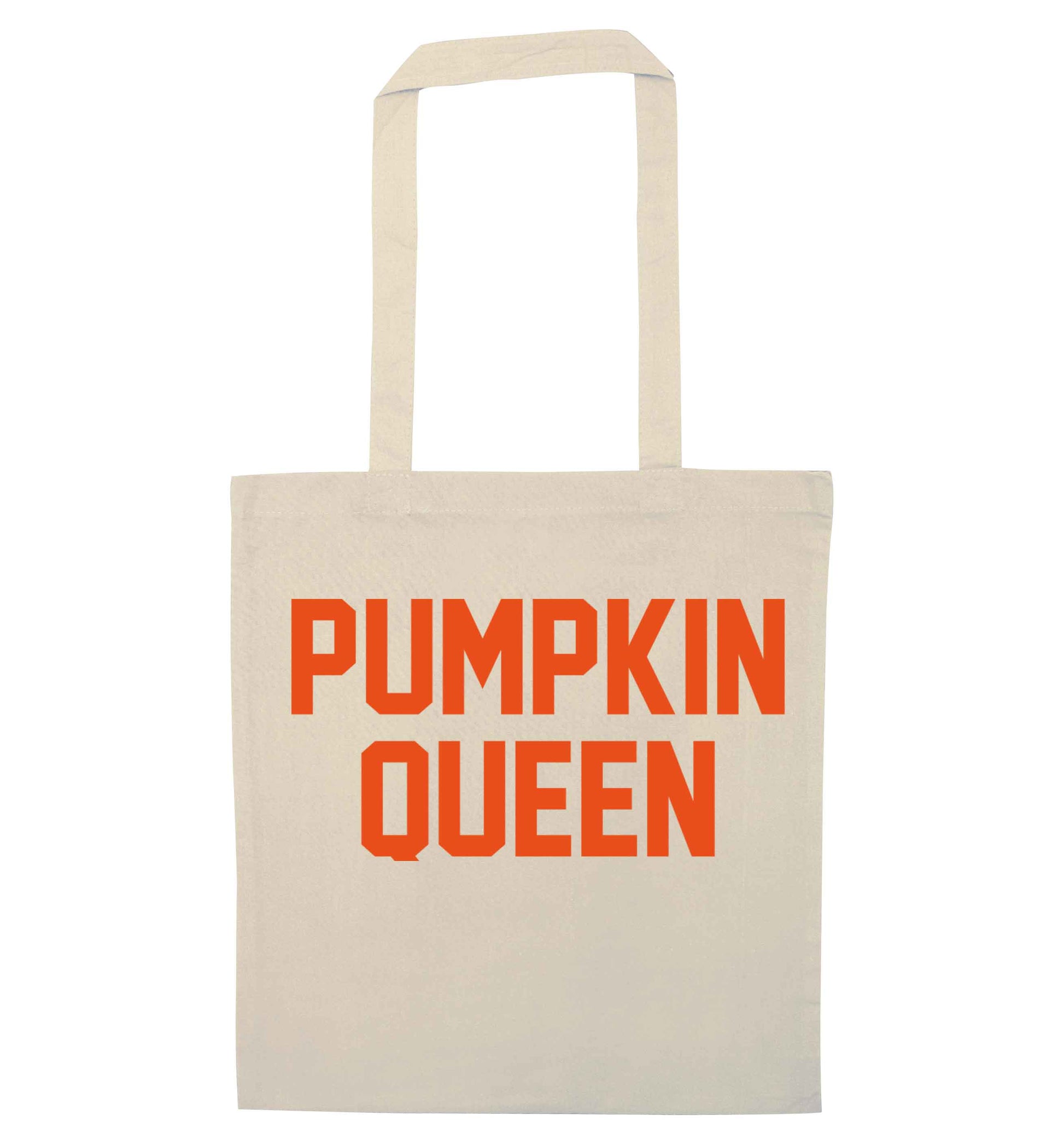 Pumpkin Queen natural tote bag