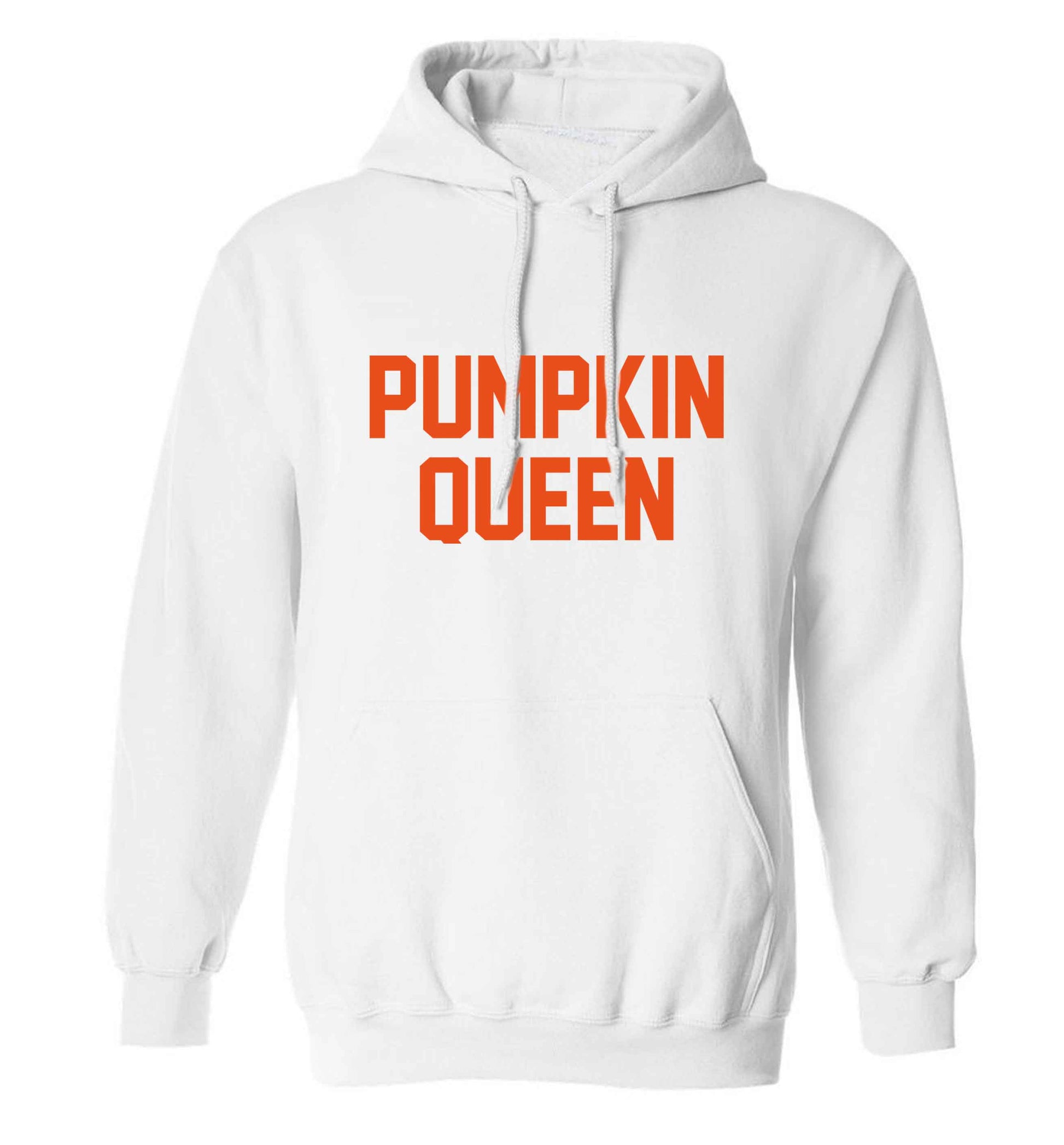 Pumpkin Queen adults unisex white hoodie 2XL