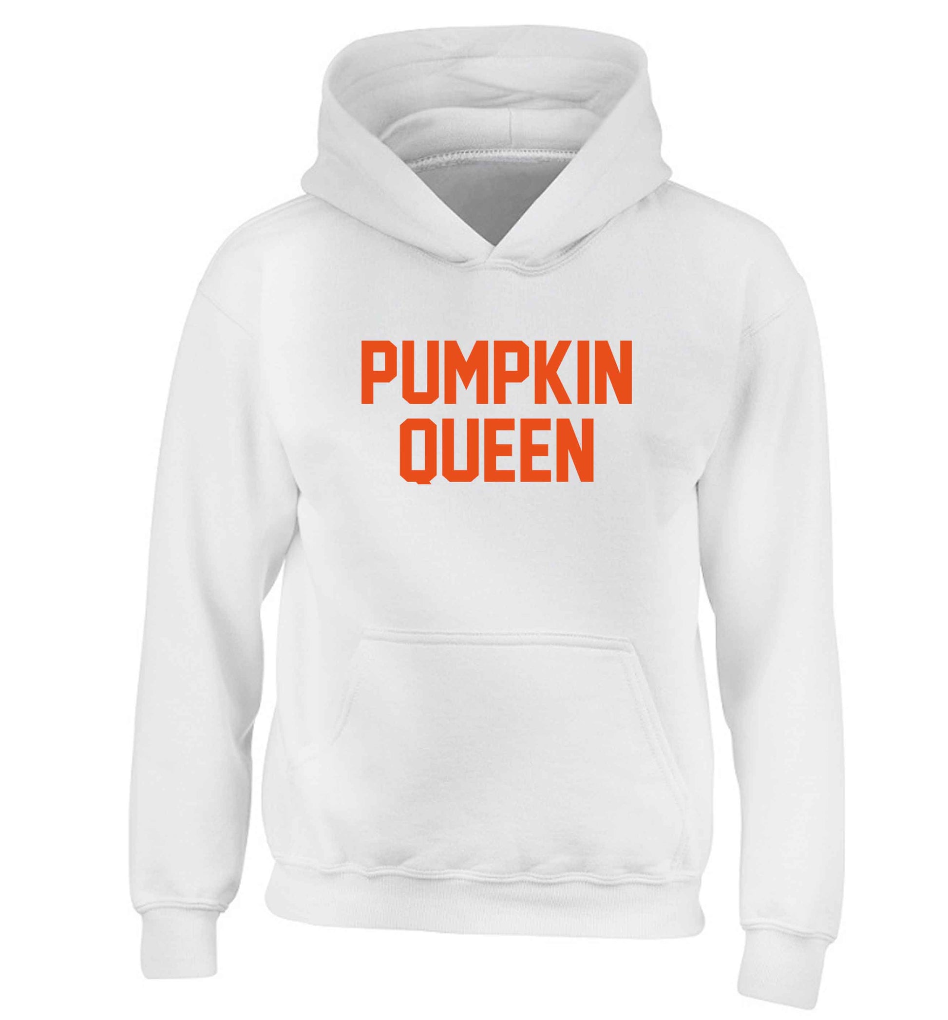 Pumpkin Queen children's white hoodie 12-13 Years