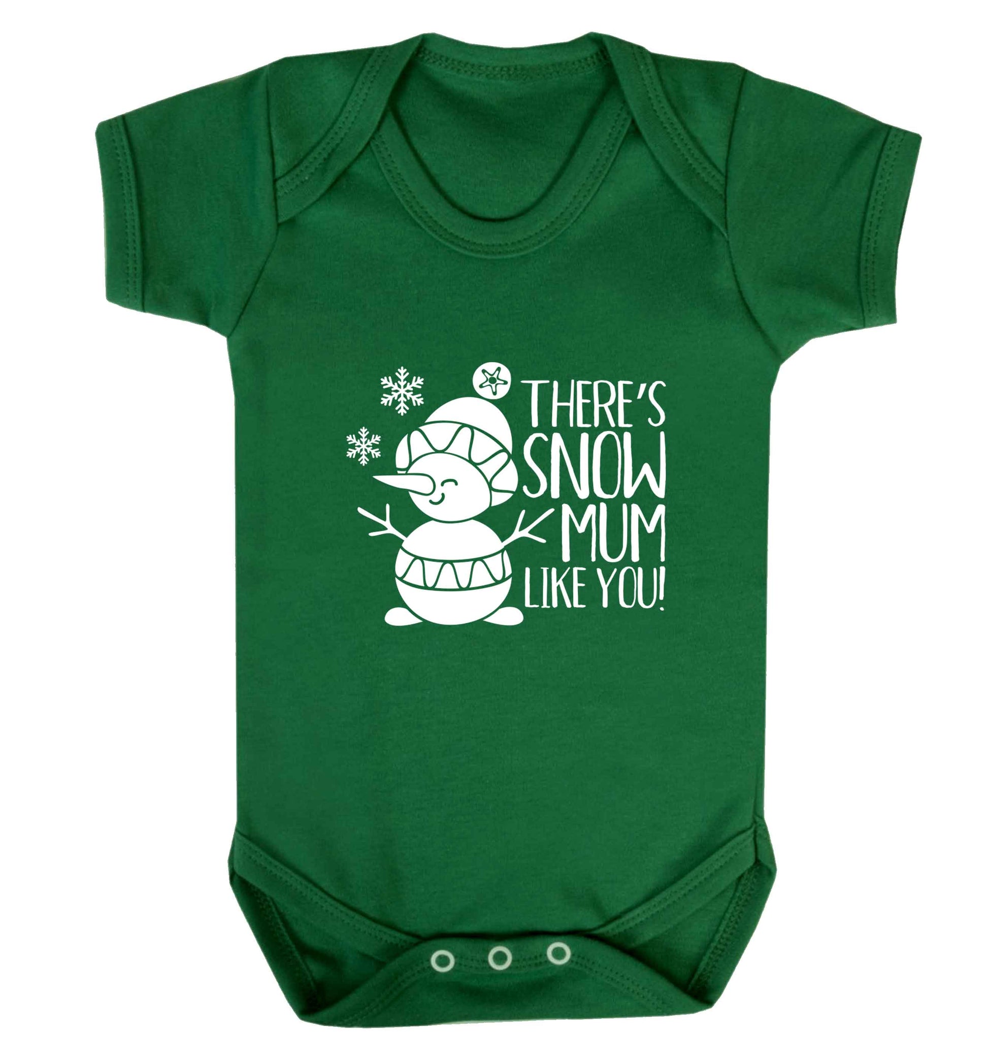 There's snow mum like you baby vest green 18-24 months