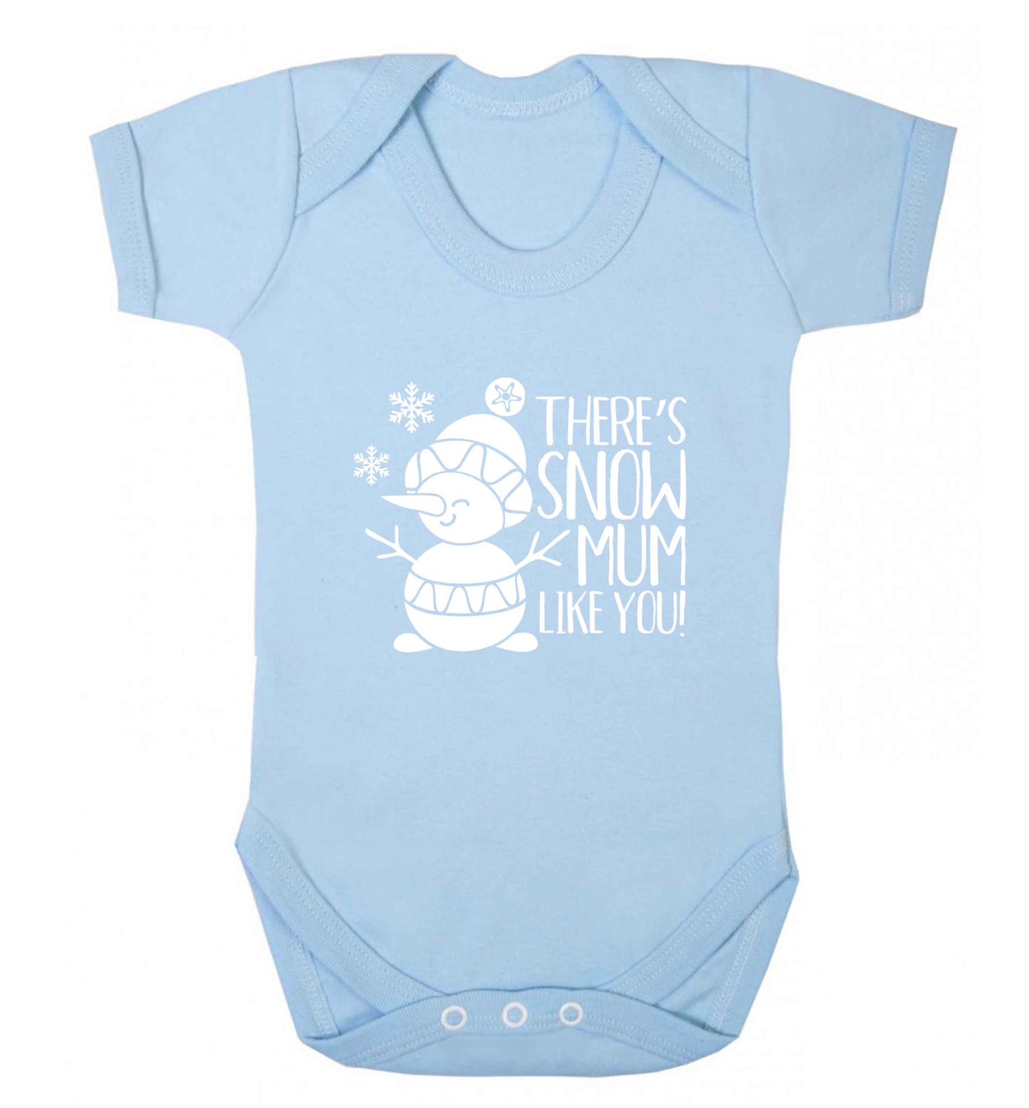 There's snow mum like you baby vest pale blue 18-24 months