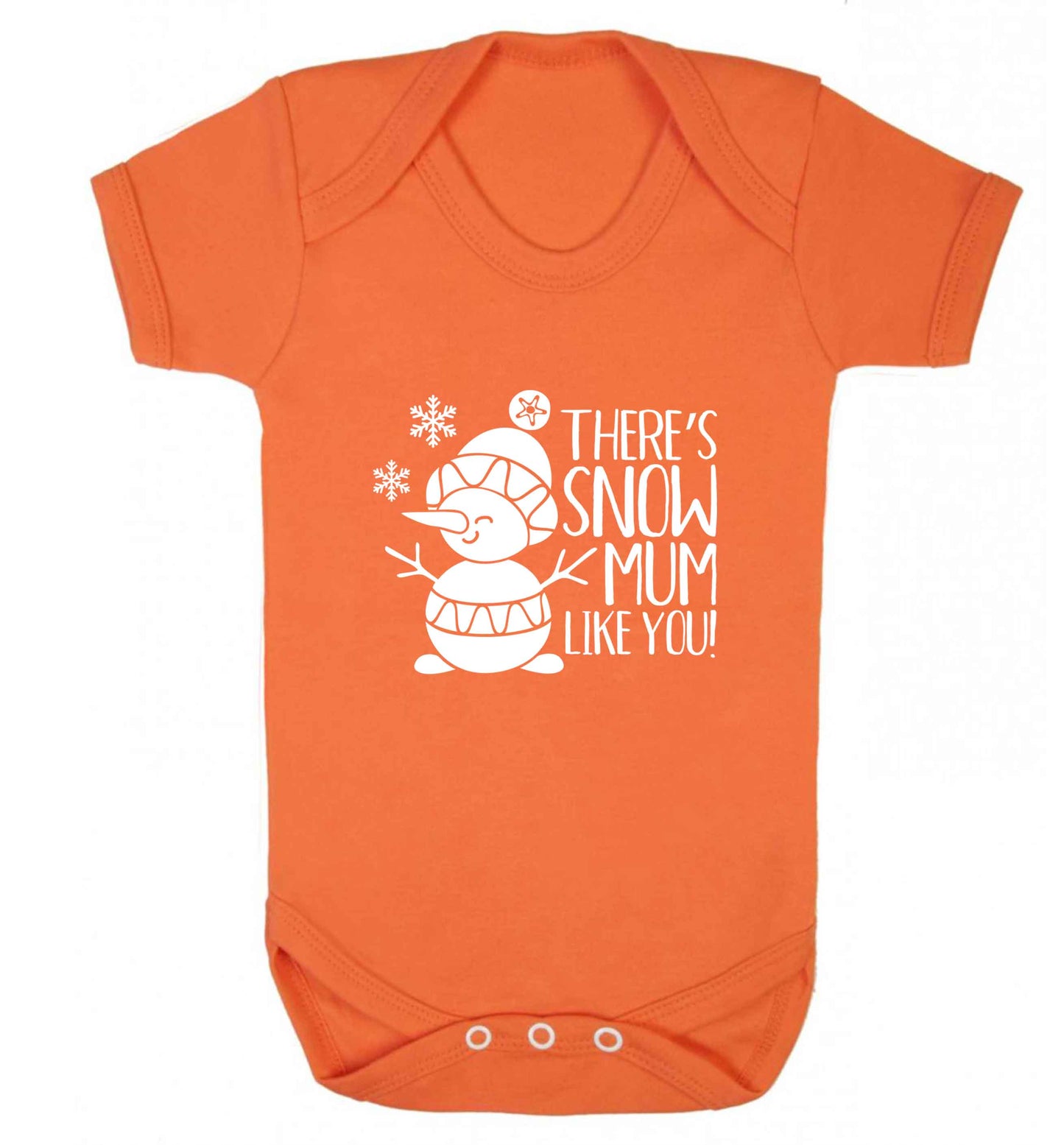 There's snow mum like you baby vest orange 18-24 months