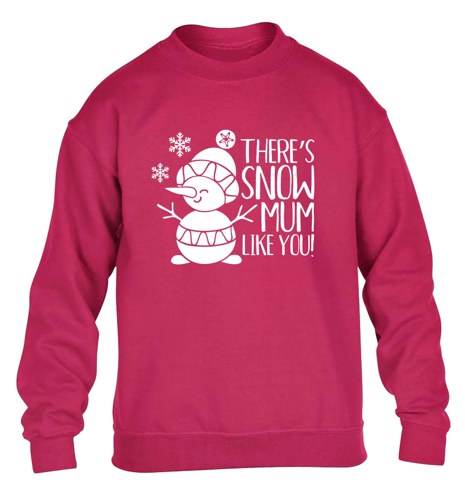 There's snow mum like you children's pink sweater 12-13 Years