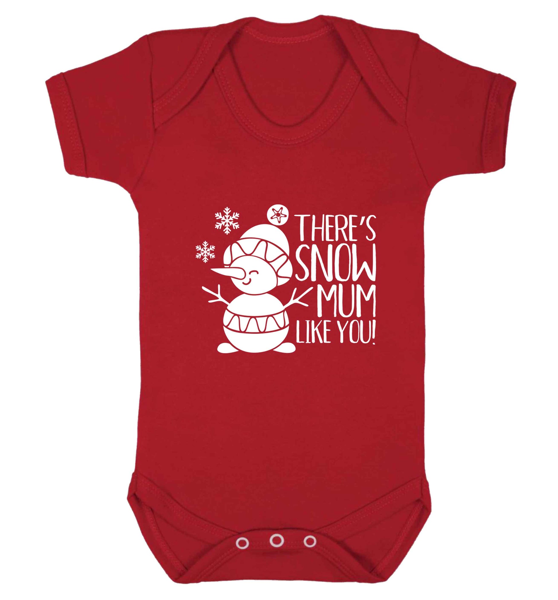 There's snow mum like you baby vest red 18-24 months