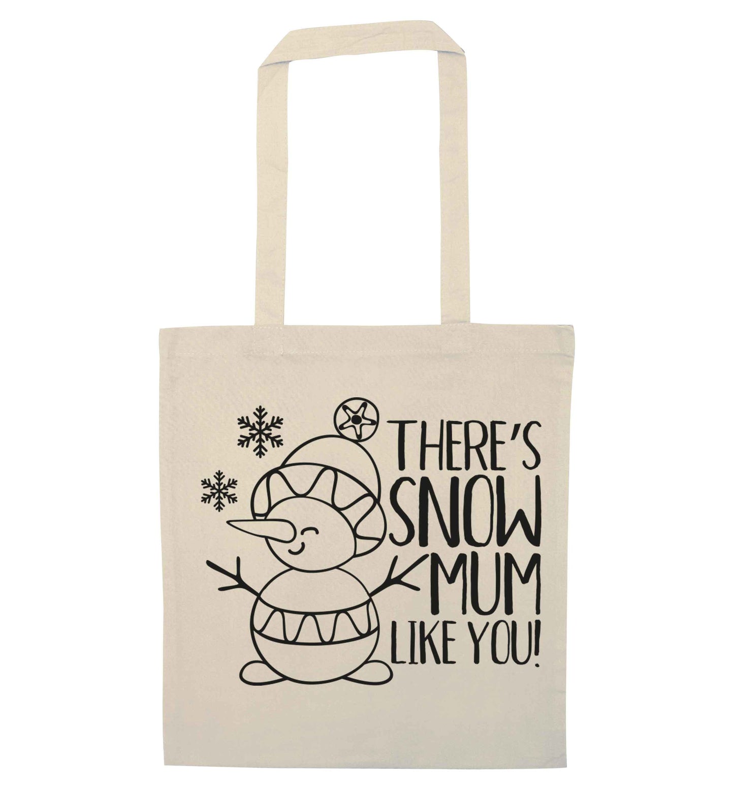 There's snow mum like you natural tote bag