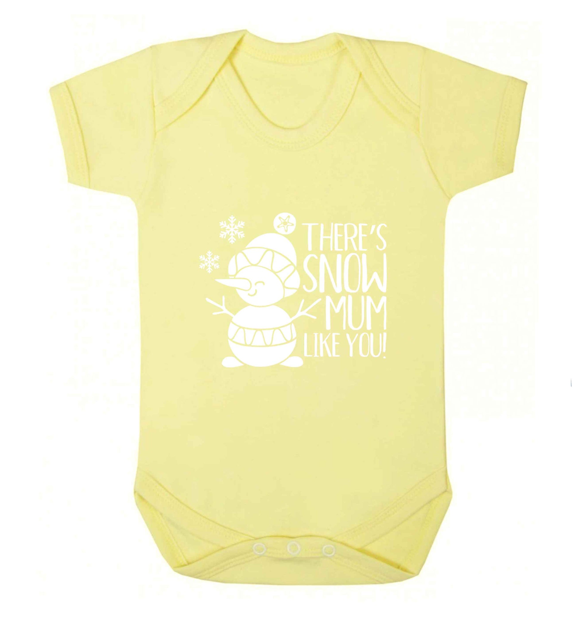 There's snow mum like you baby vest pale yellow 18-24 months