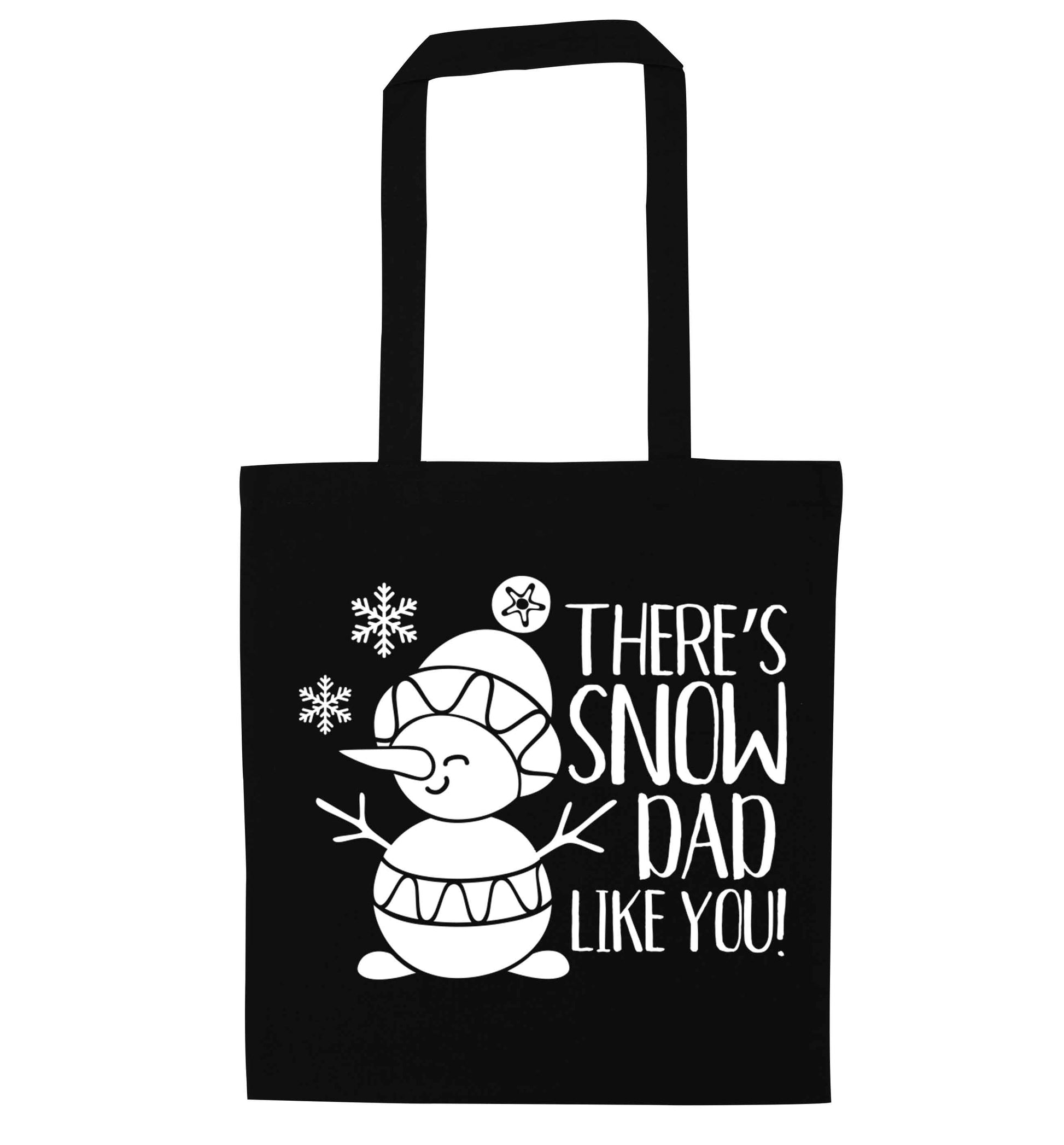 There's snow dad like you black tote bag