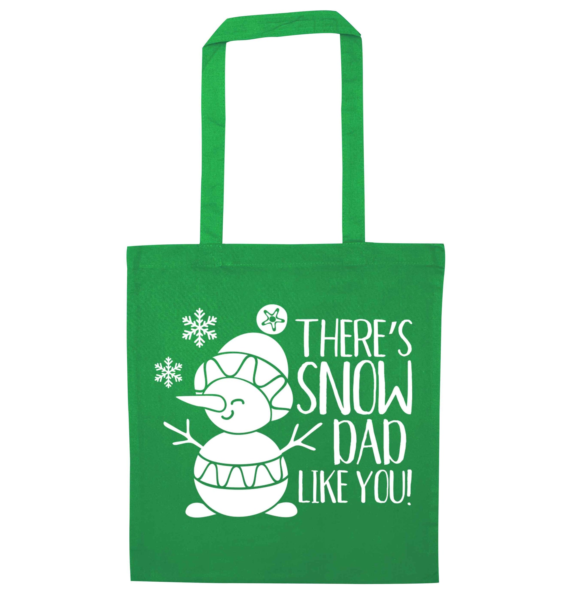 There's snow dad like you green tote bag
