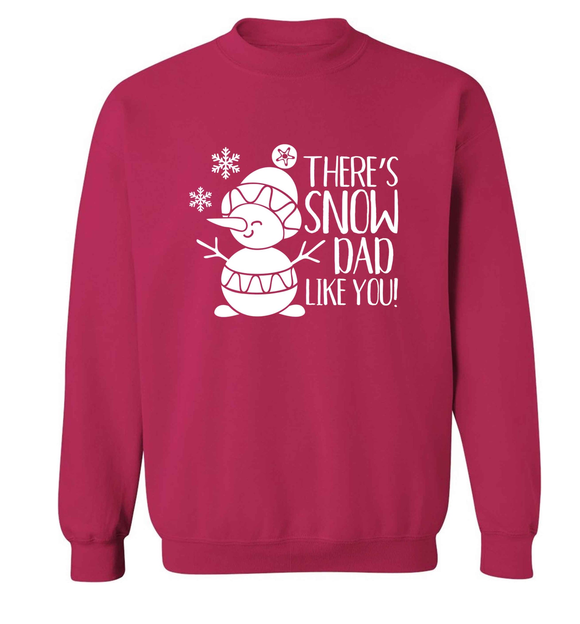 There's snow dad like you adult's unisex pink sweater 2XL
