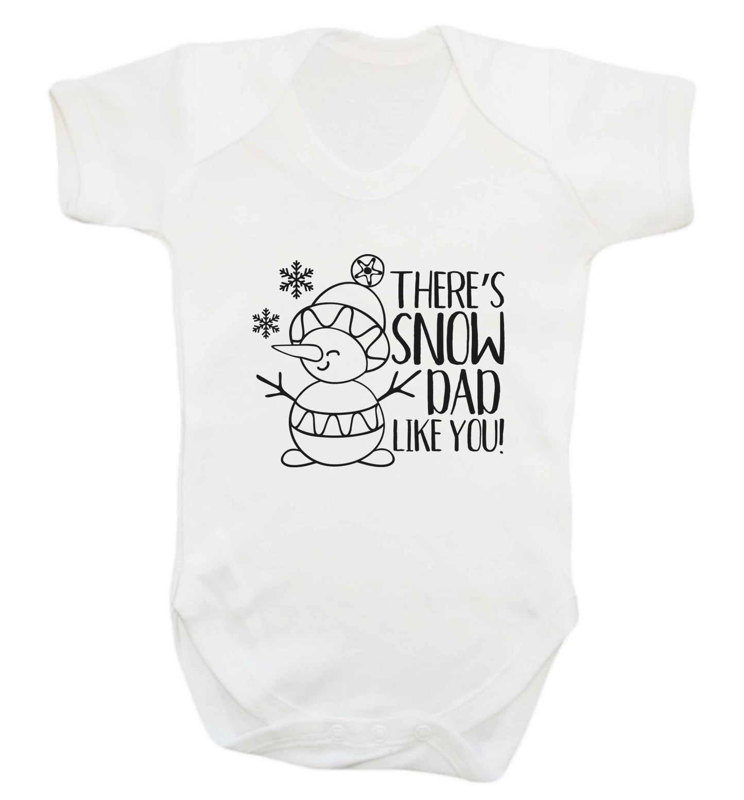 There's snow dad like you baby vest white 18-24 months