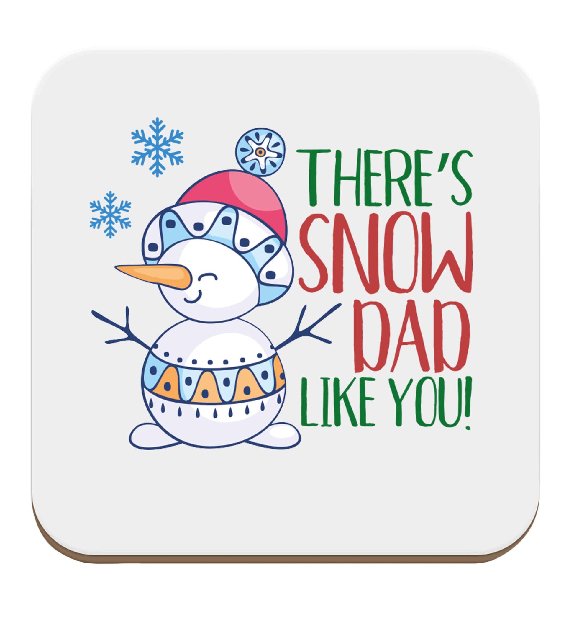 There's snow dad like you set of four coasters
