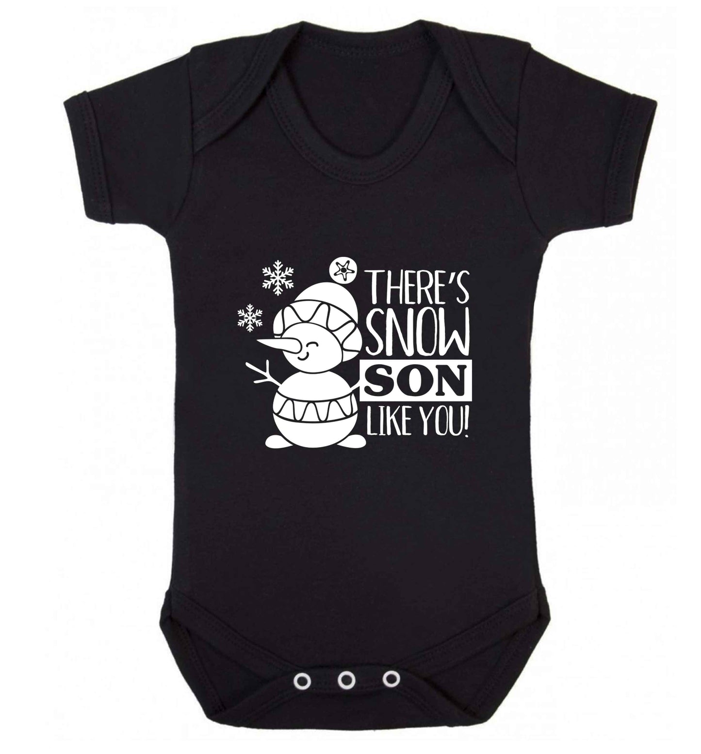 There's snow son like you baby vest black 18-24 months