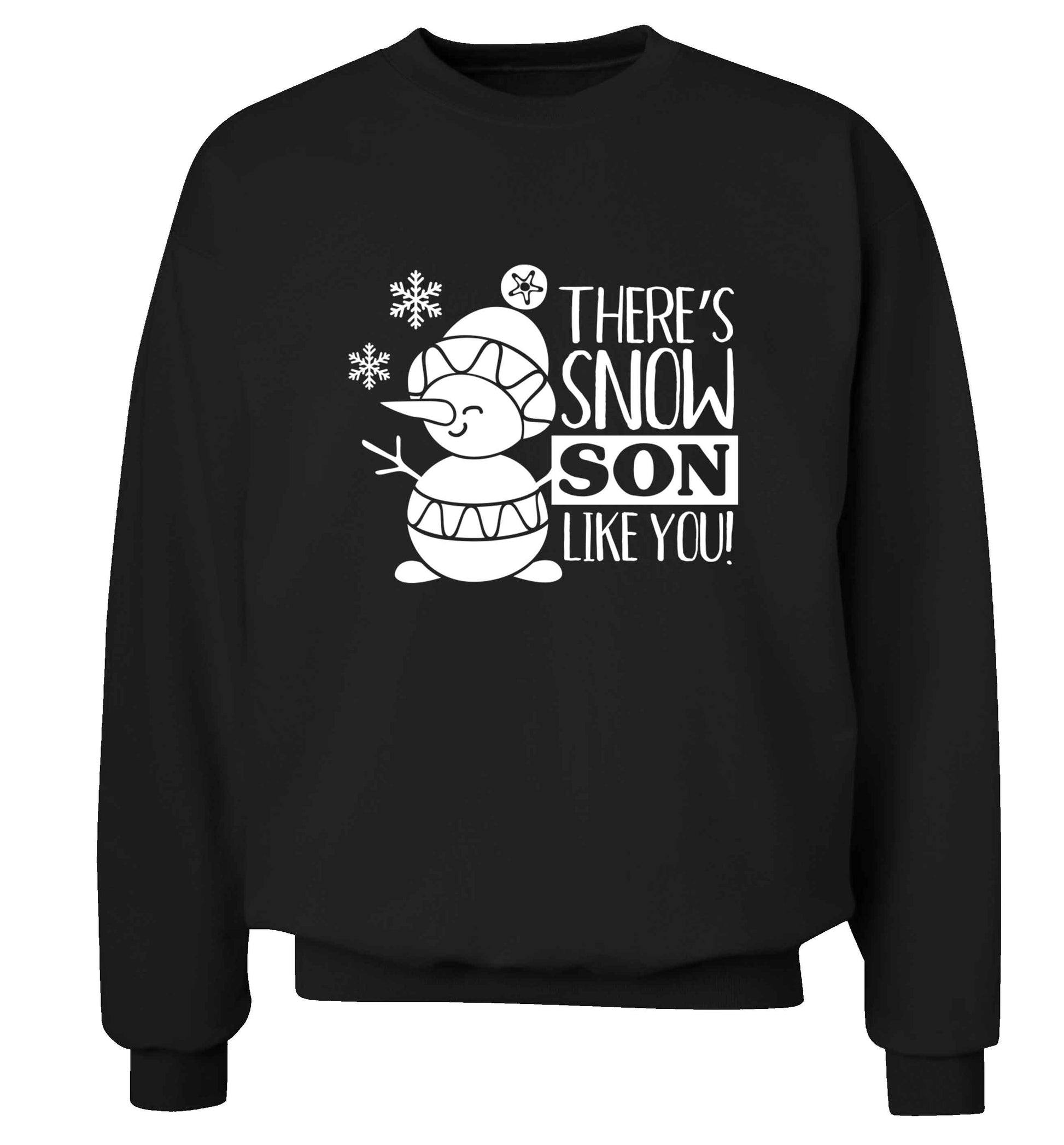 There's snow son like you adult's unisex black sweater 2XL