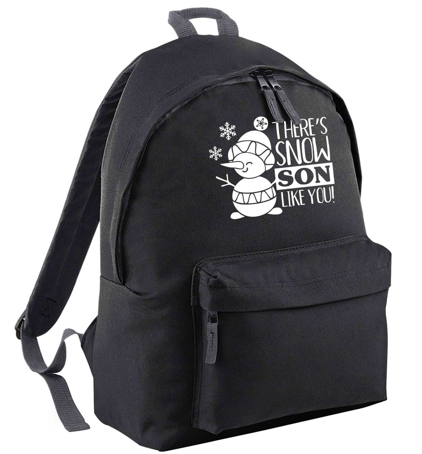 There's snow son like you black adults backpack