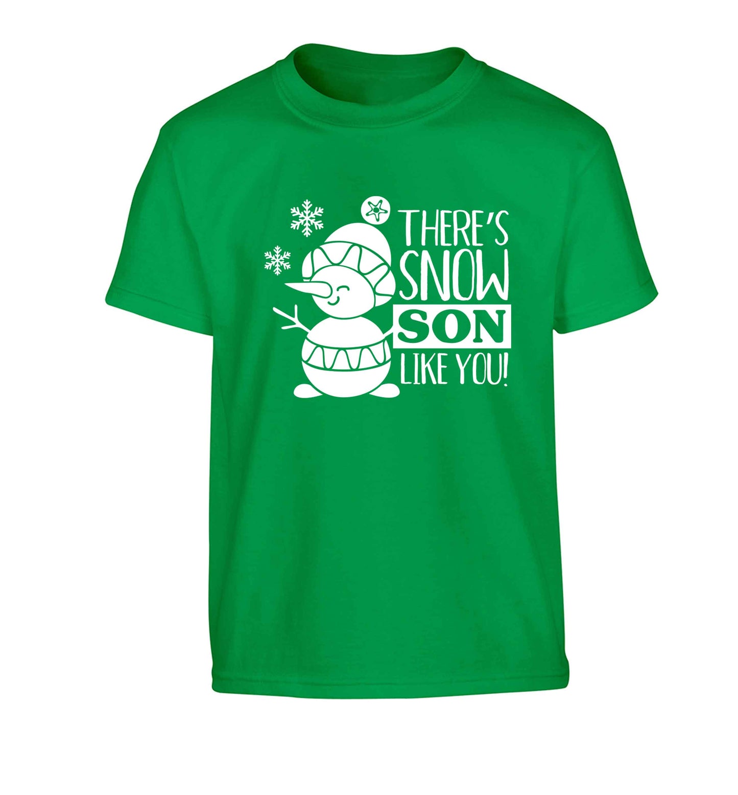 There's snow son like you Children's green Tshirt 12-13 Years