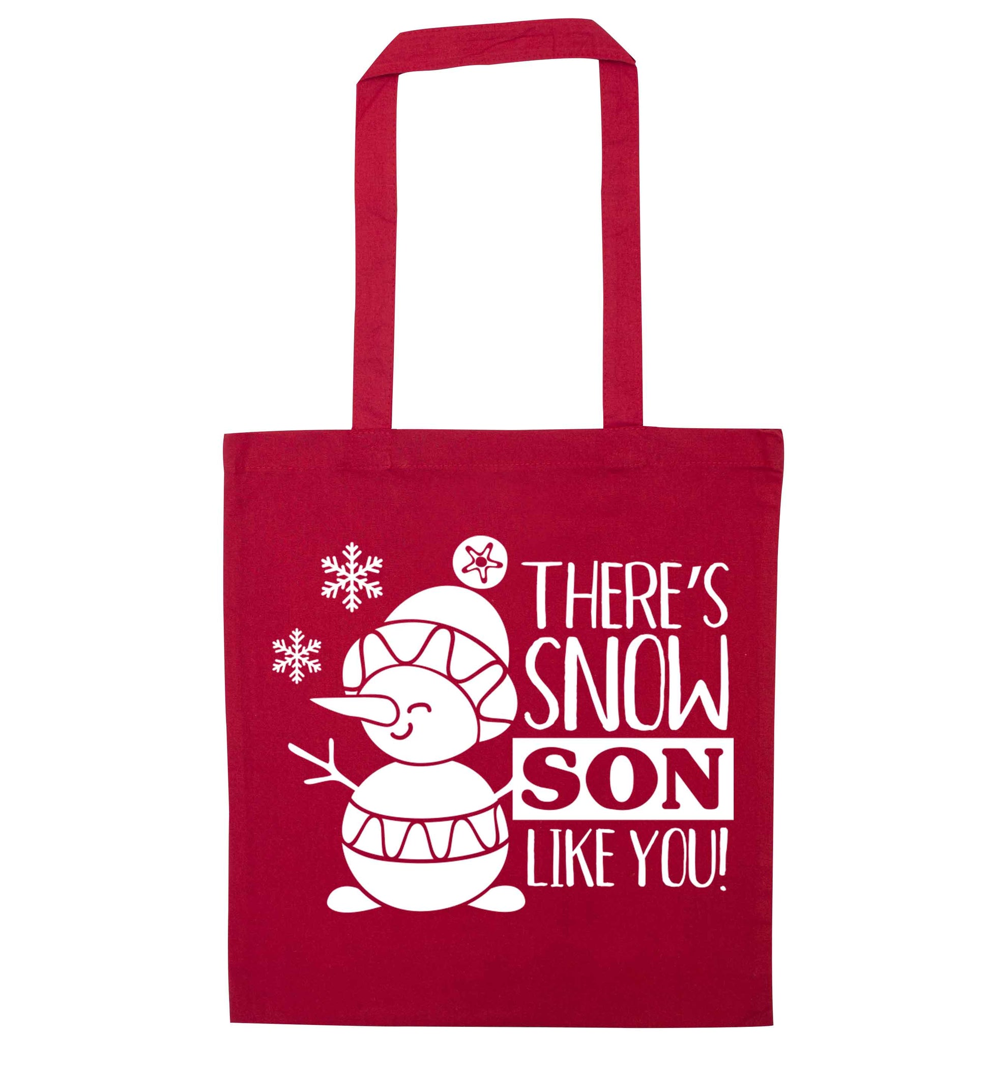 There's snow son like you red tote bag