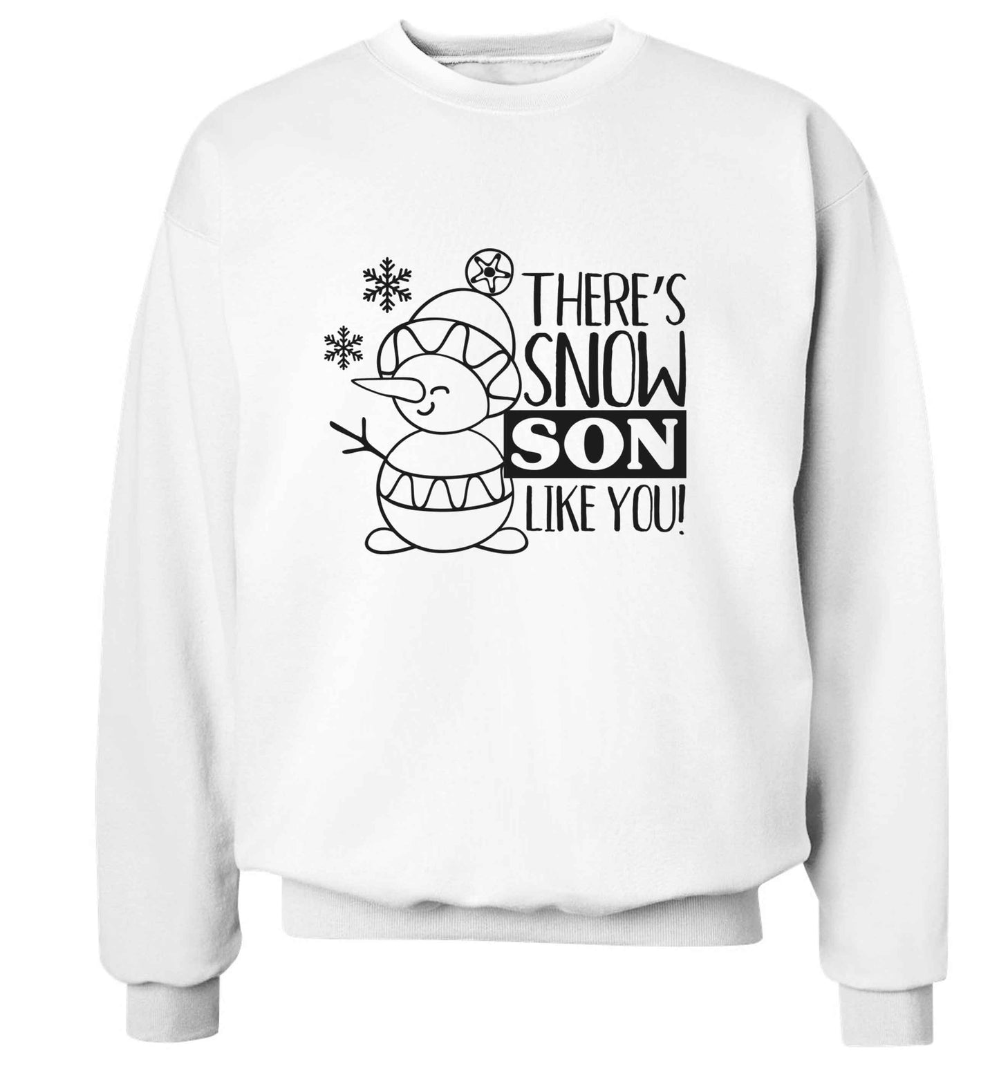 There's snow son like you adult's unisex white sweater 2XL