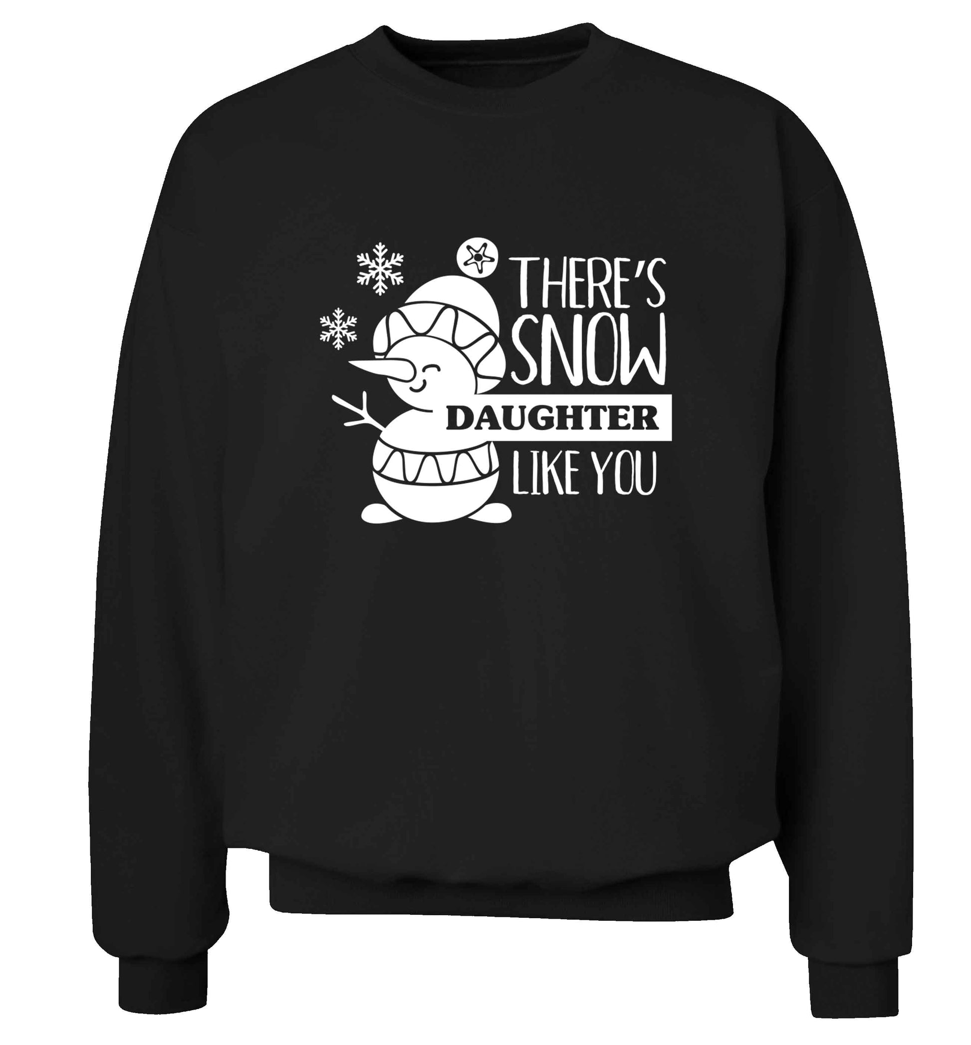 There's snow daughter like you adult's unisex black sweater 2XL