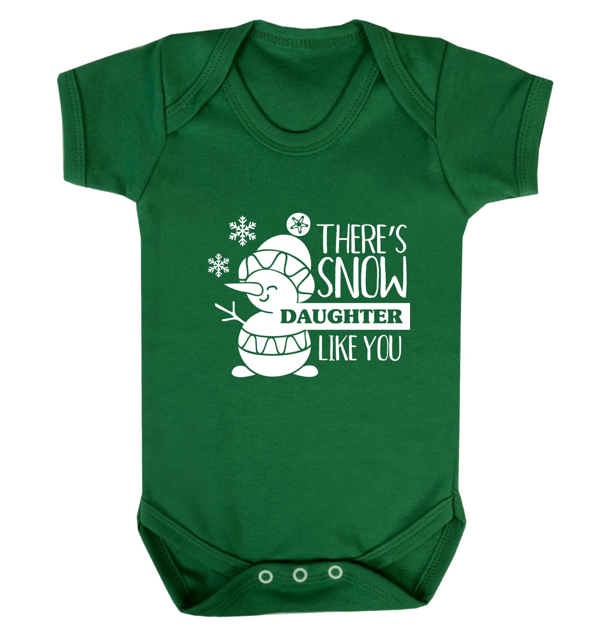 There's snow daughter like you baby vest green 18-24 months