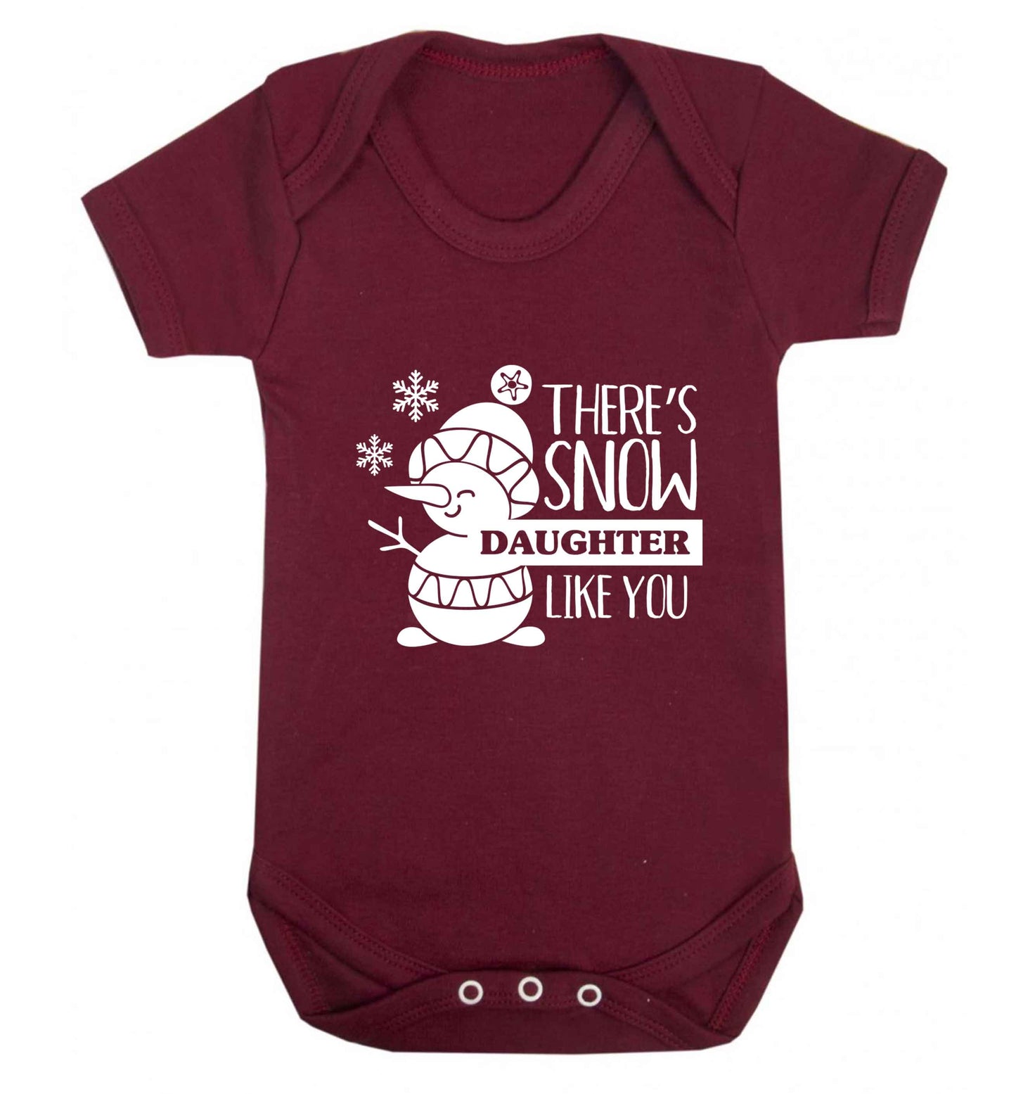 There's snow daughter like you baby vest maroon 18-24 months