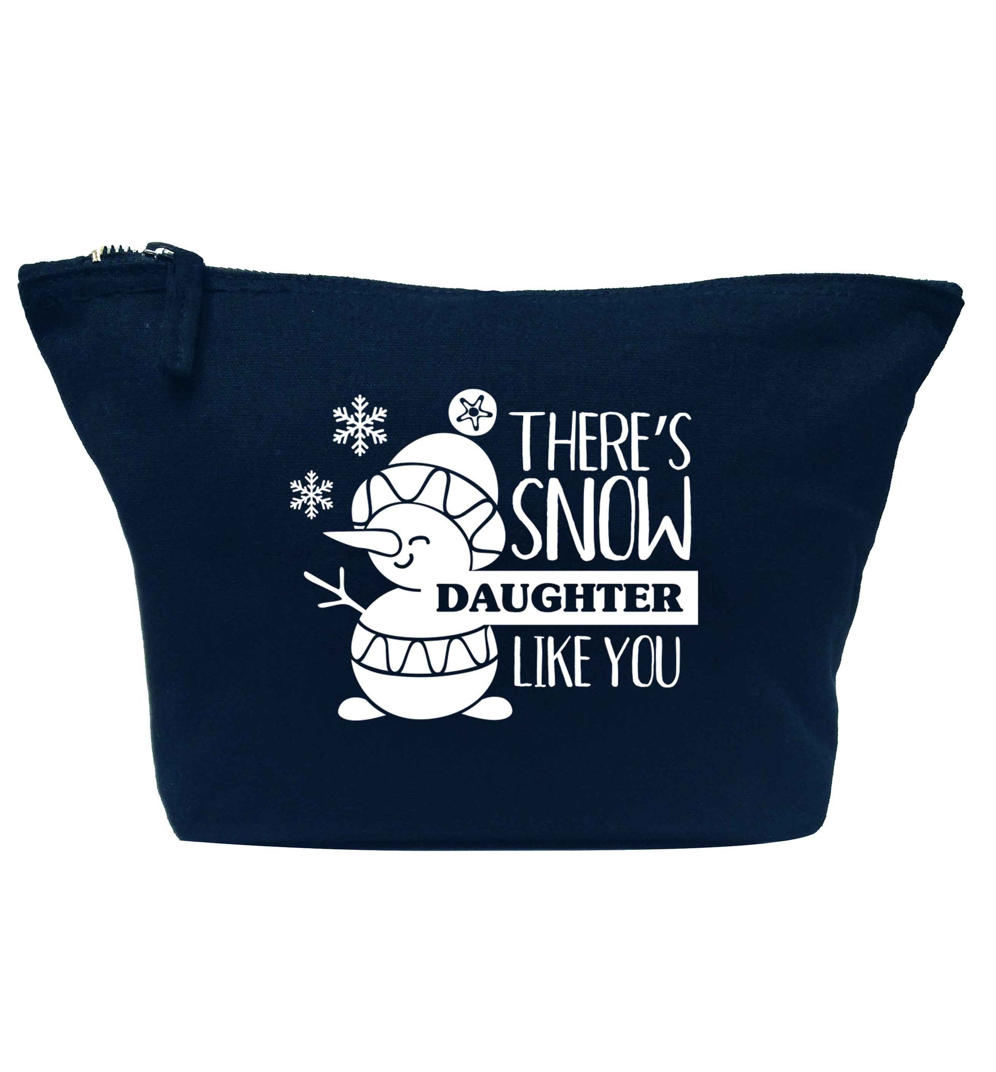 There's snow daughter like you navy makeup bag