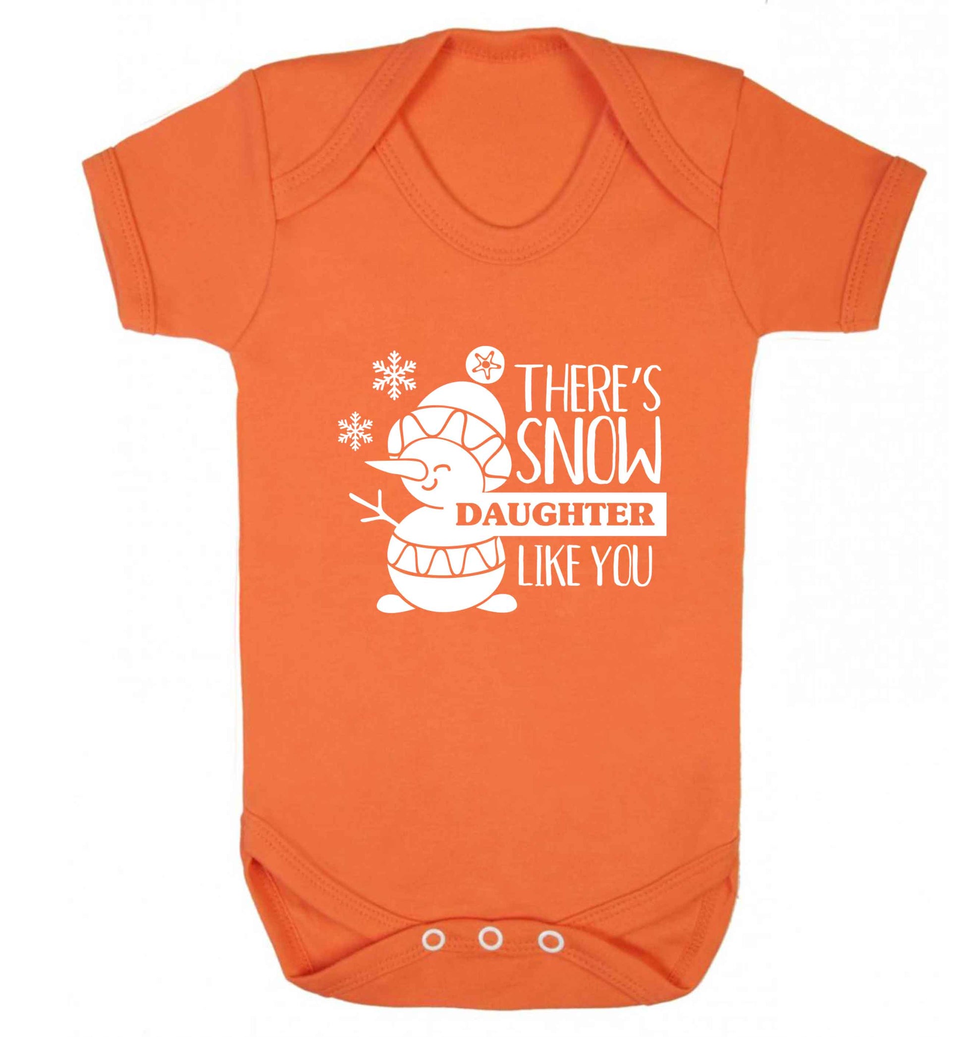 There's snow daughter like you baby vest orange 18-24 months