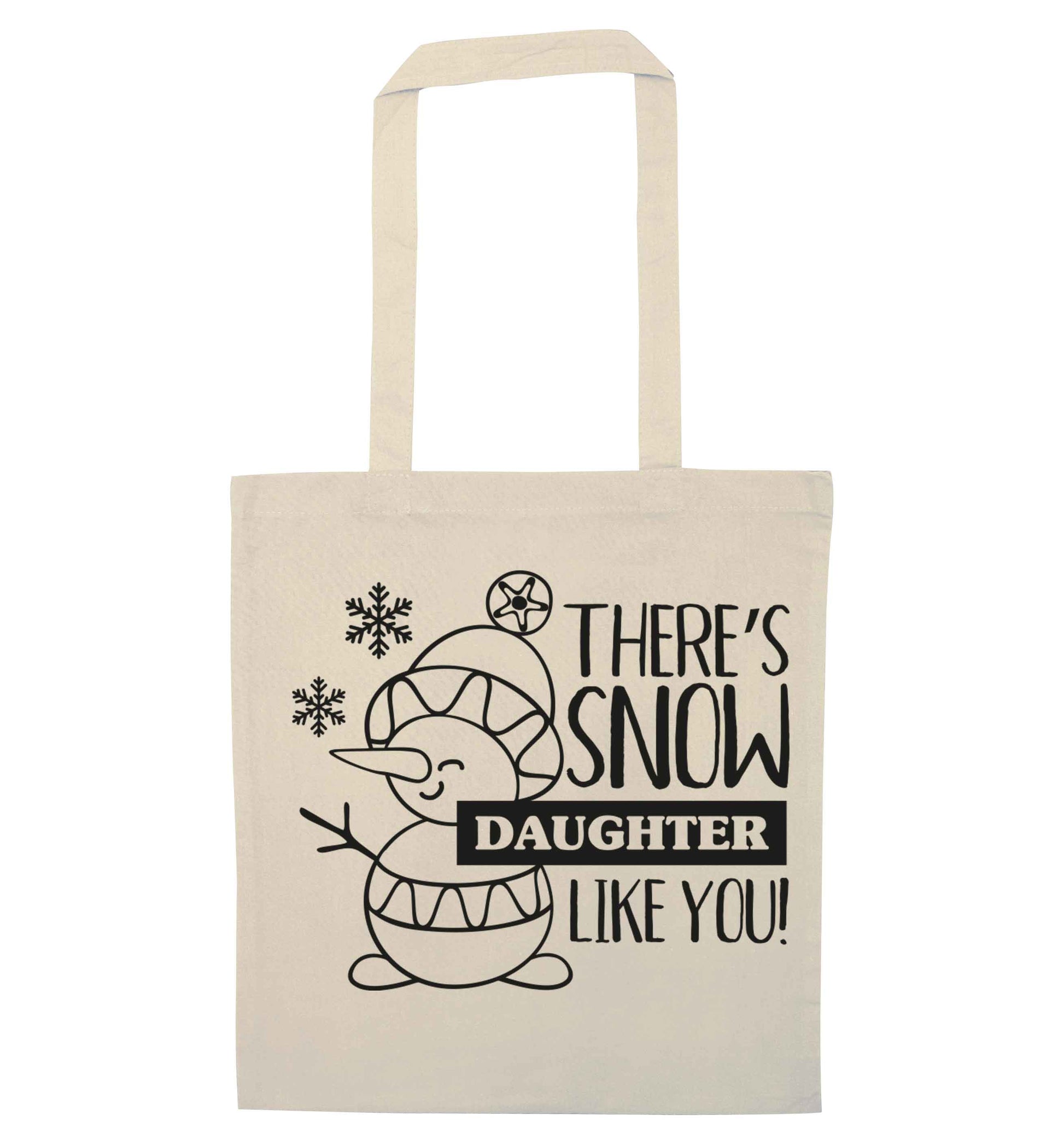 There's snow daughter like you natural tote bag