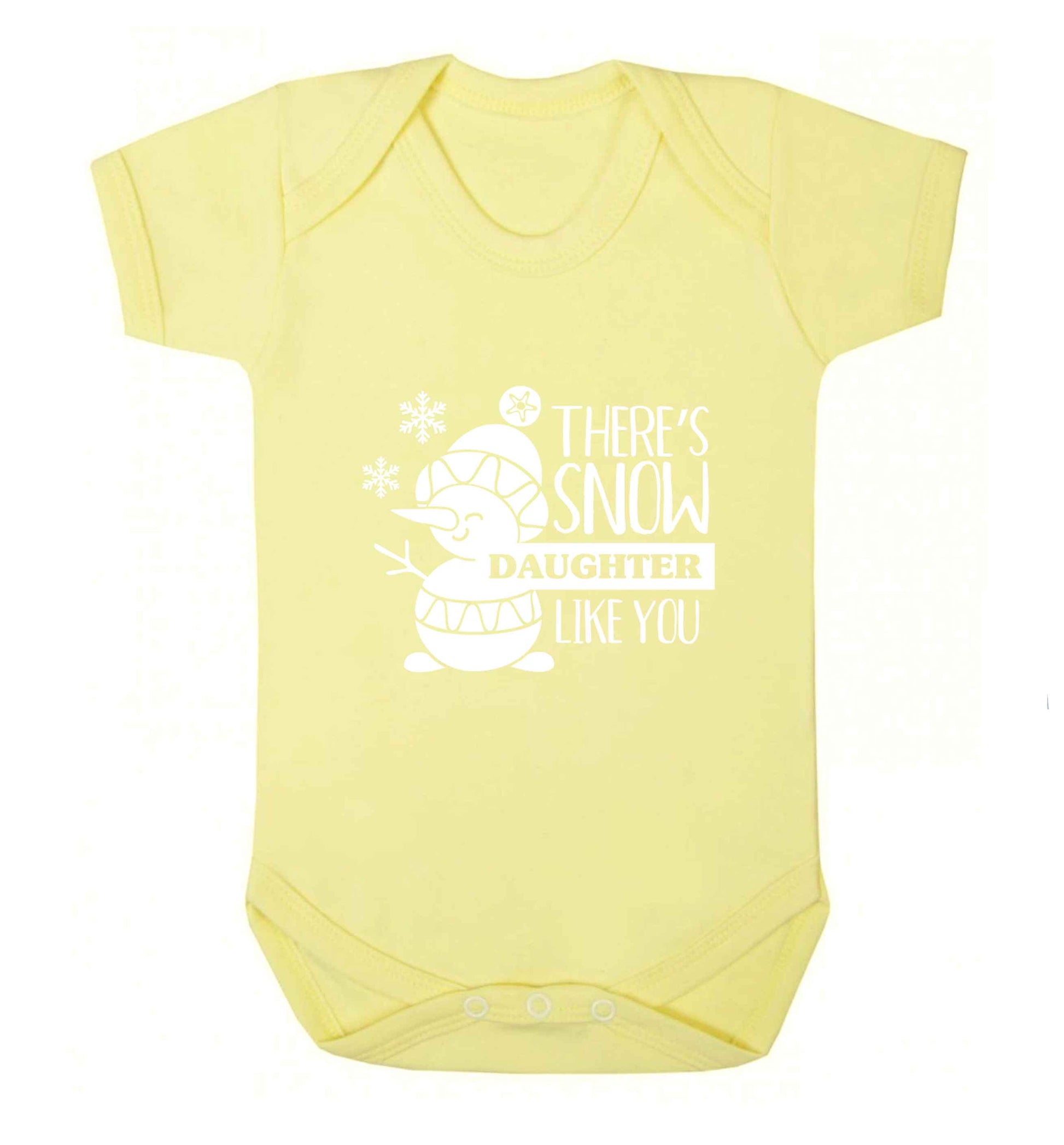 There's snow daughter like you baby vest pale yellow 18-24 months