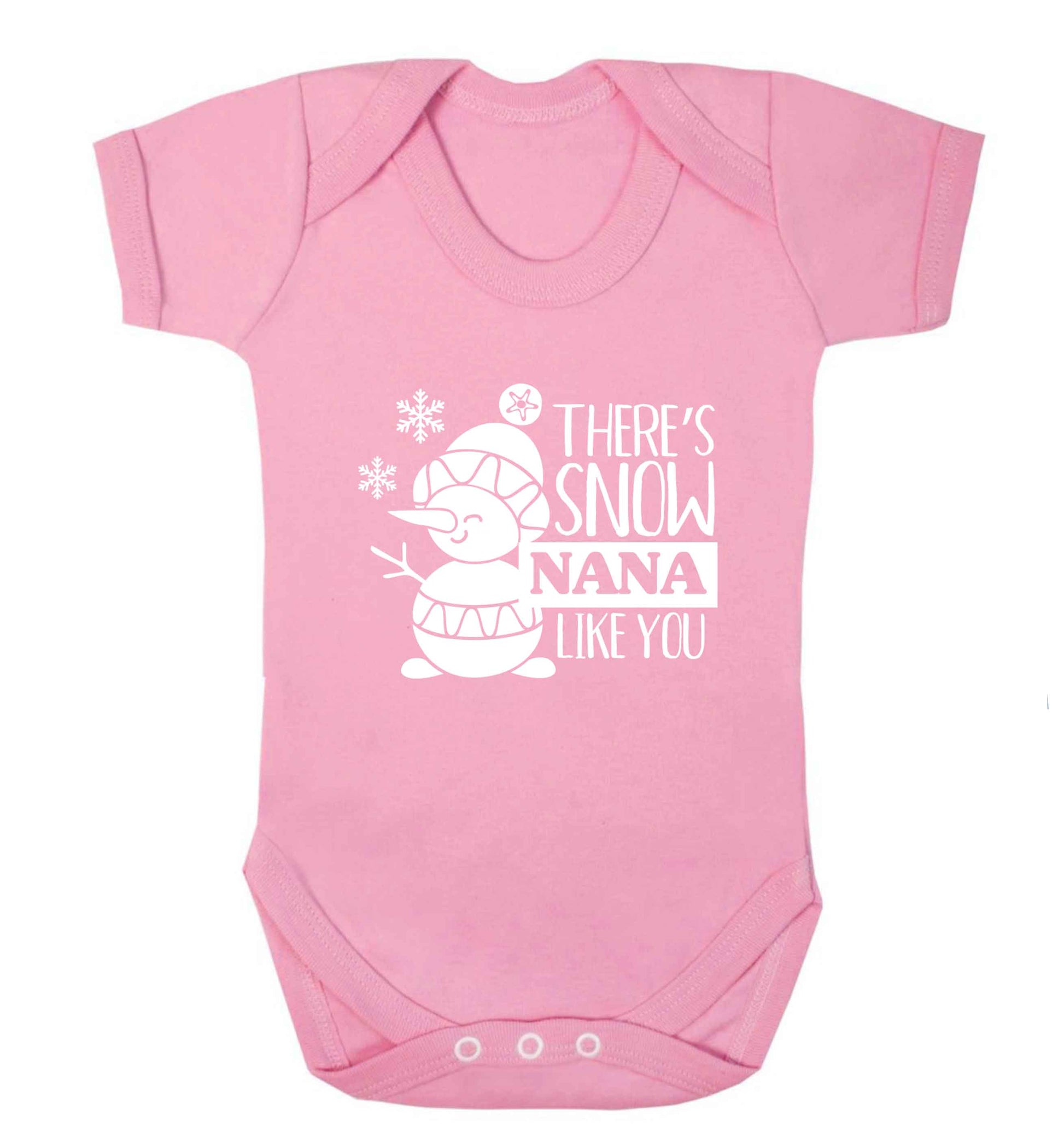 There's snow nana like you baby vest pale pink 18-24 months