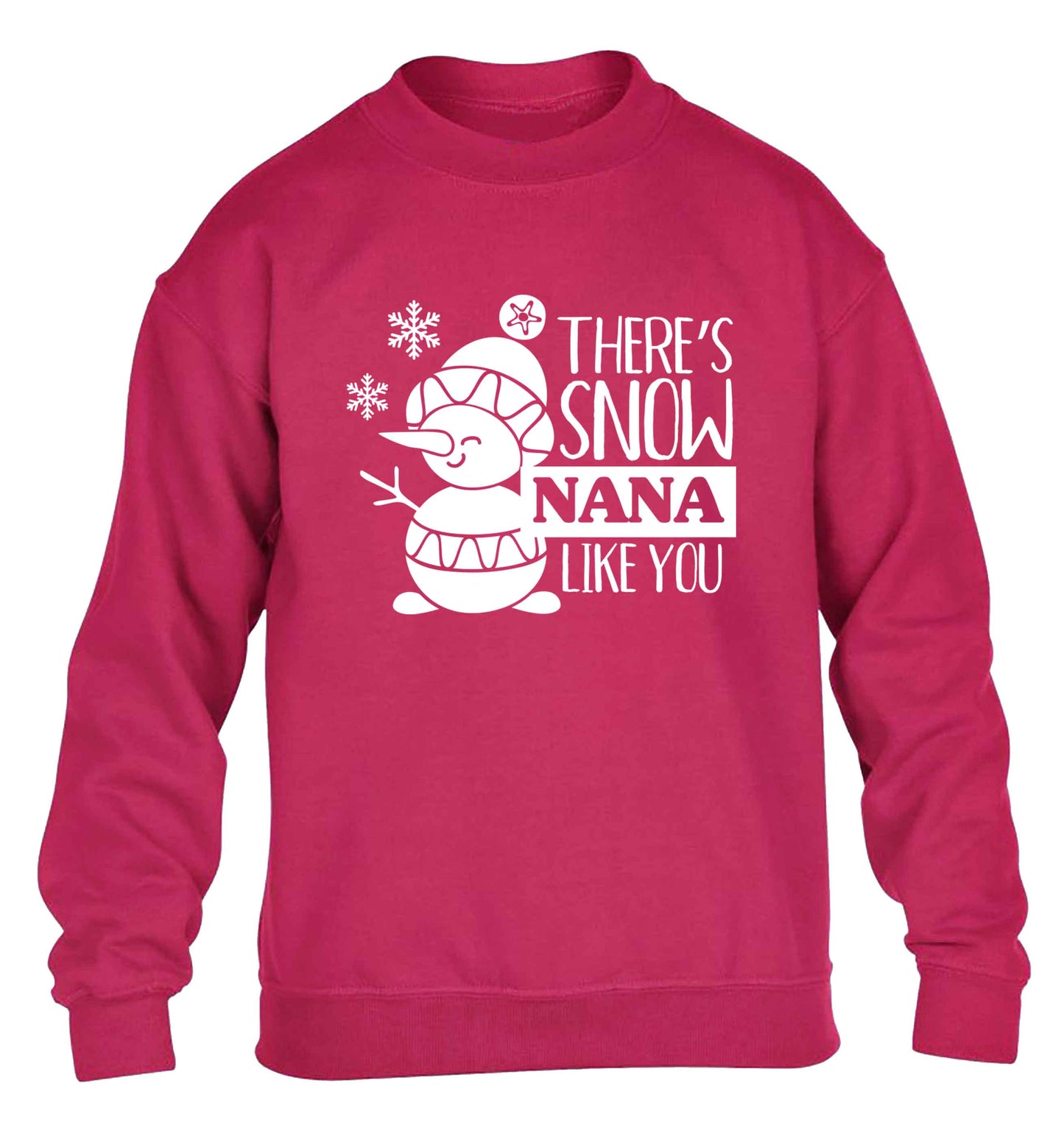 There's snow nana like you children's pink sweater 12-13 Years