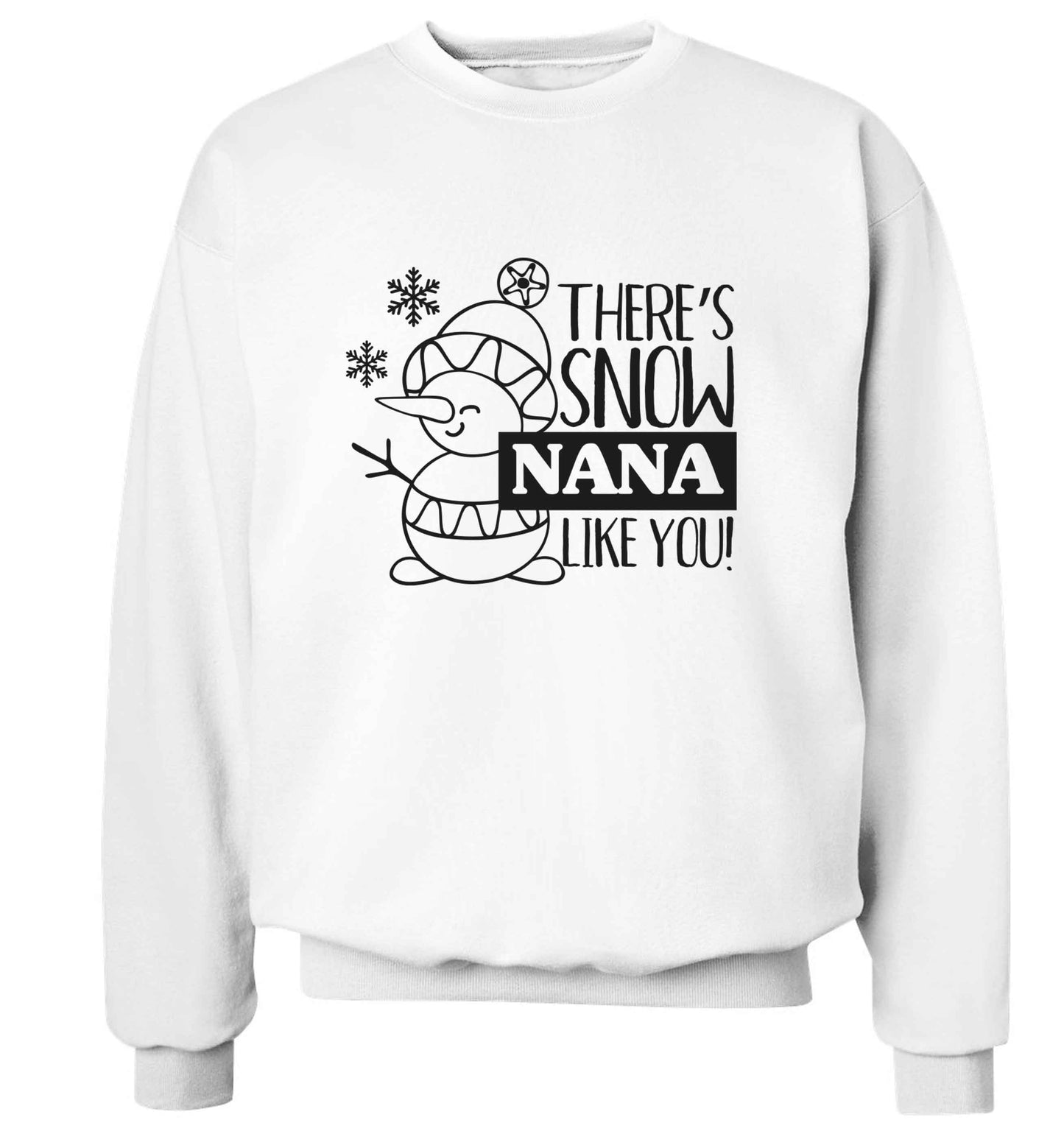 There's snow nana like you adult's unisex white sweater 2XL