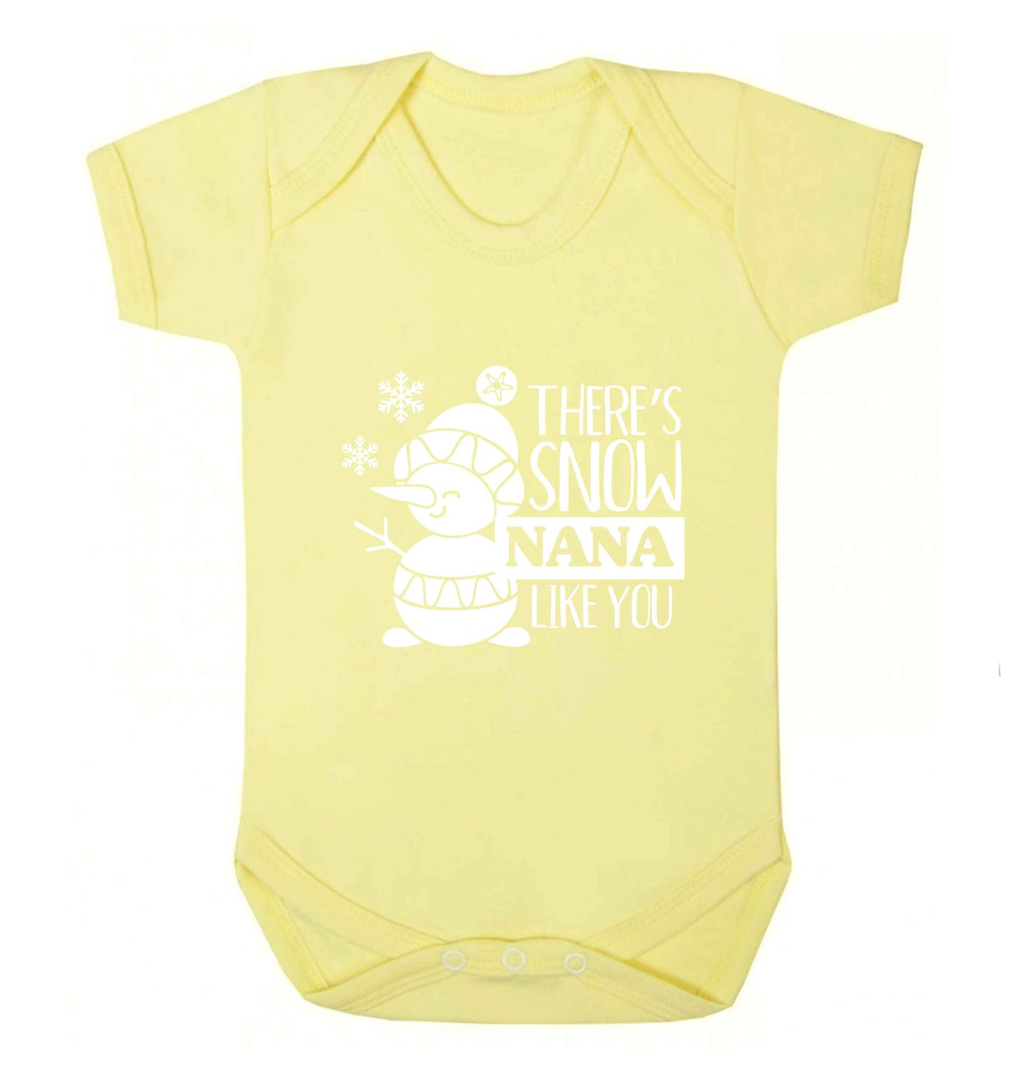 There's snow nana like you baby vest pale yellow 18-24 months