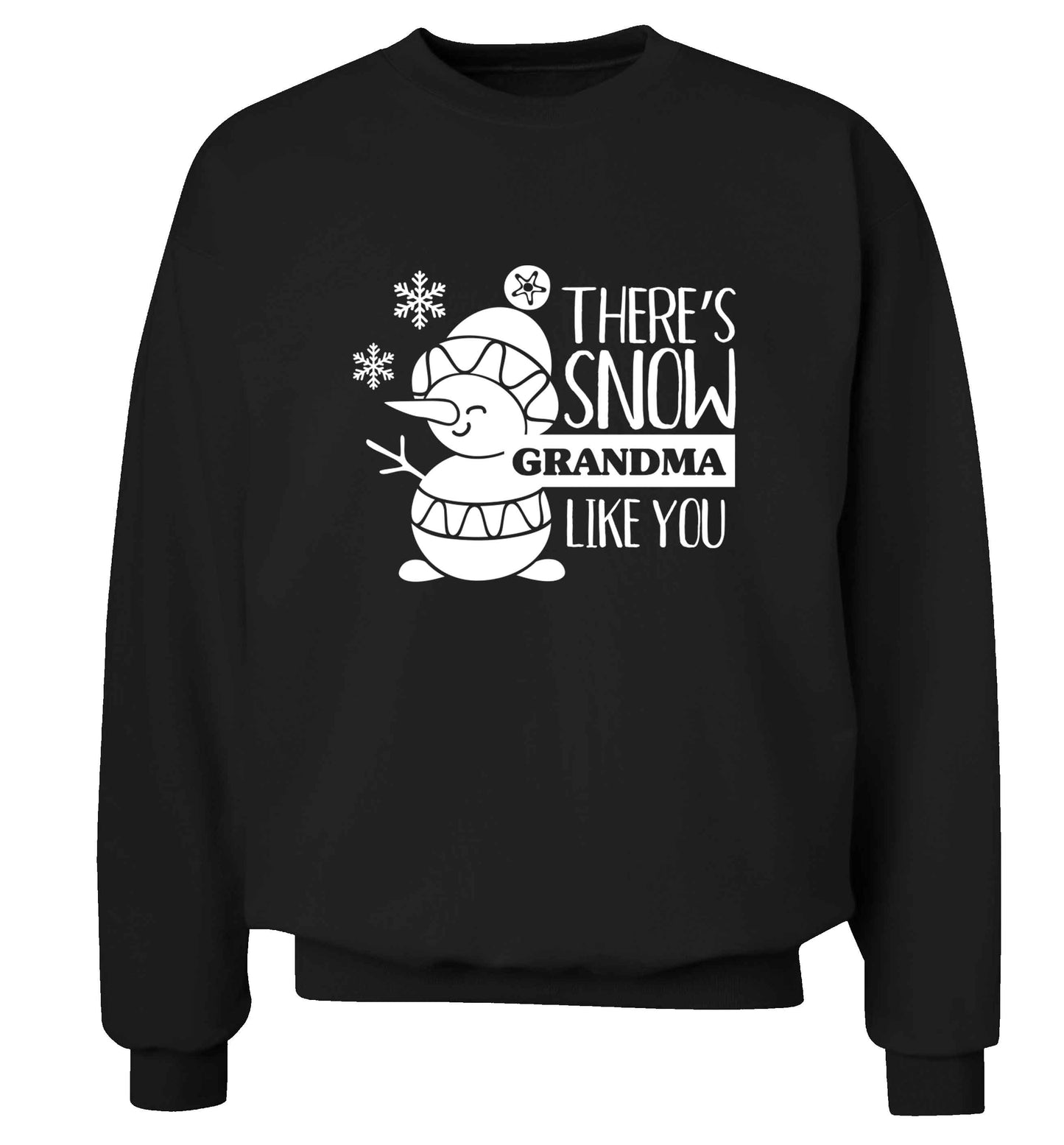 There's snow grandma like you adult's unisex black sweater 2XL