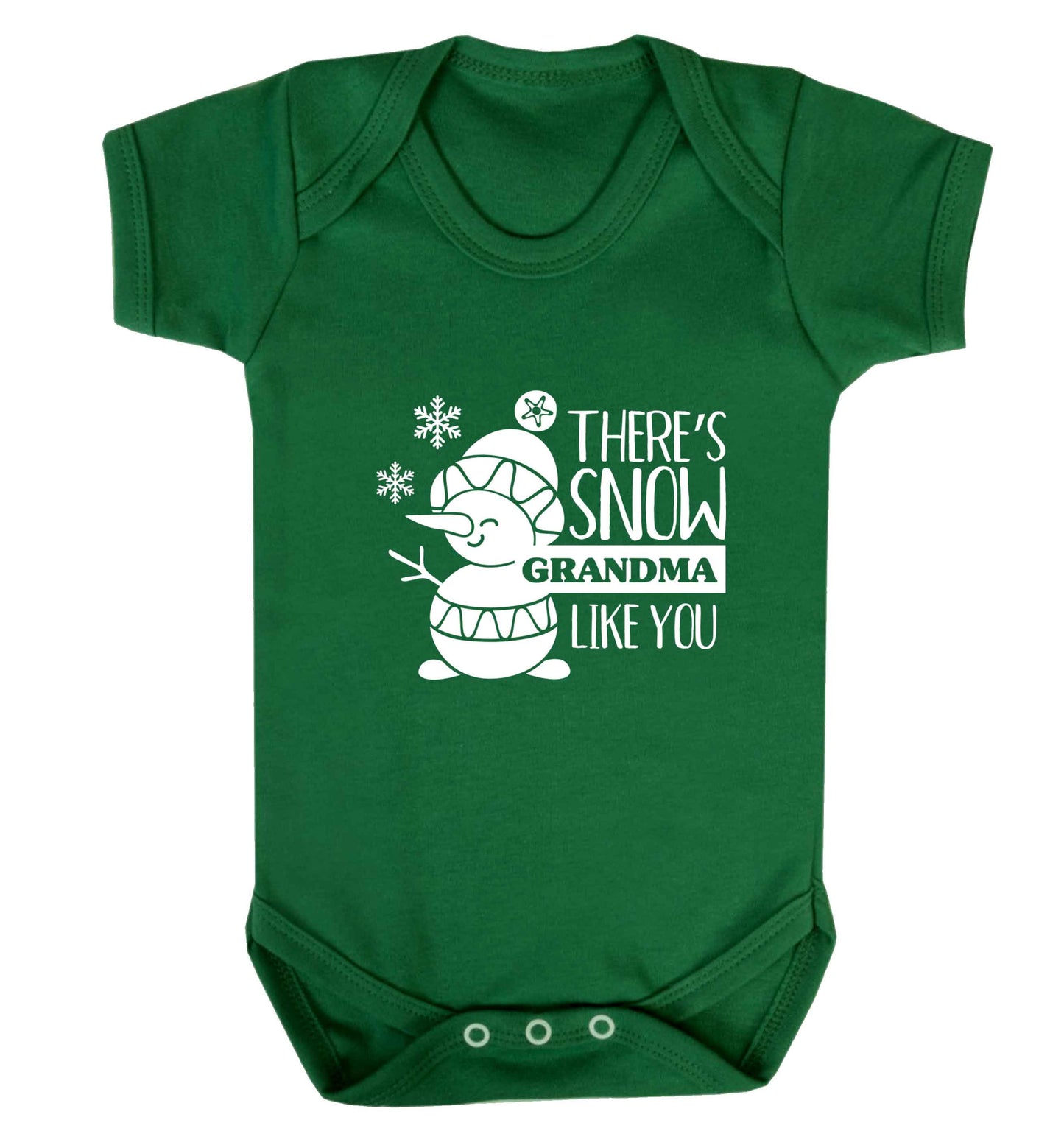 There's snow grandma like you baby vest green 18-24 months