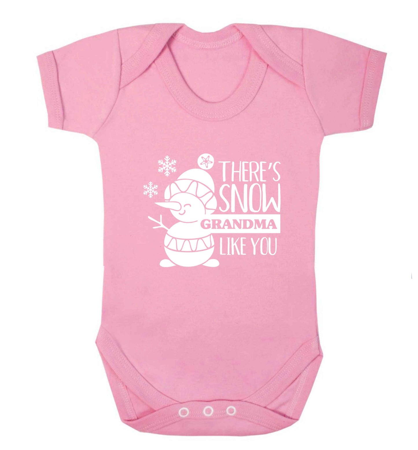 There's snow grandma like you baby vest pale pink 18-24 months