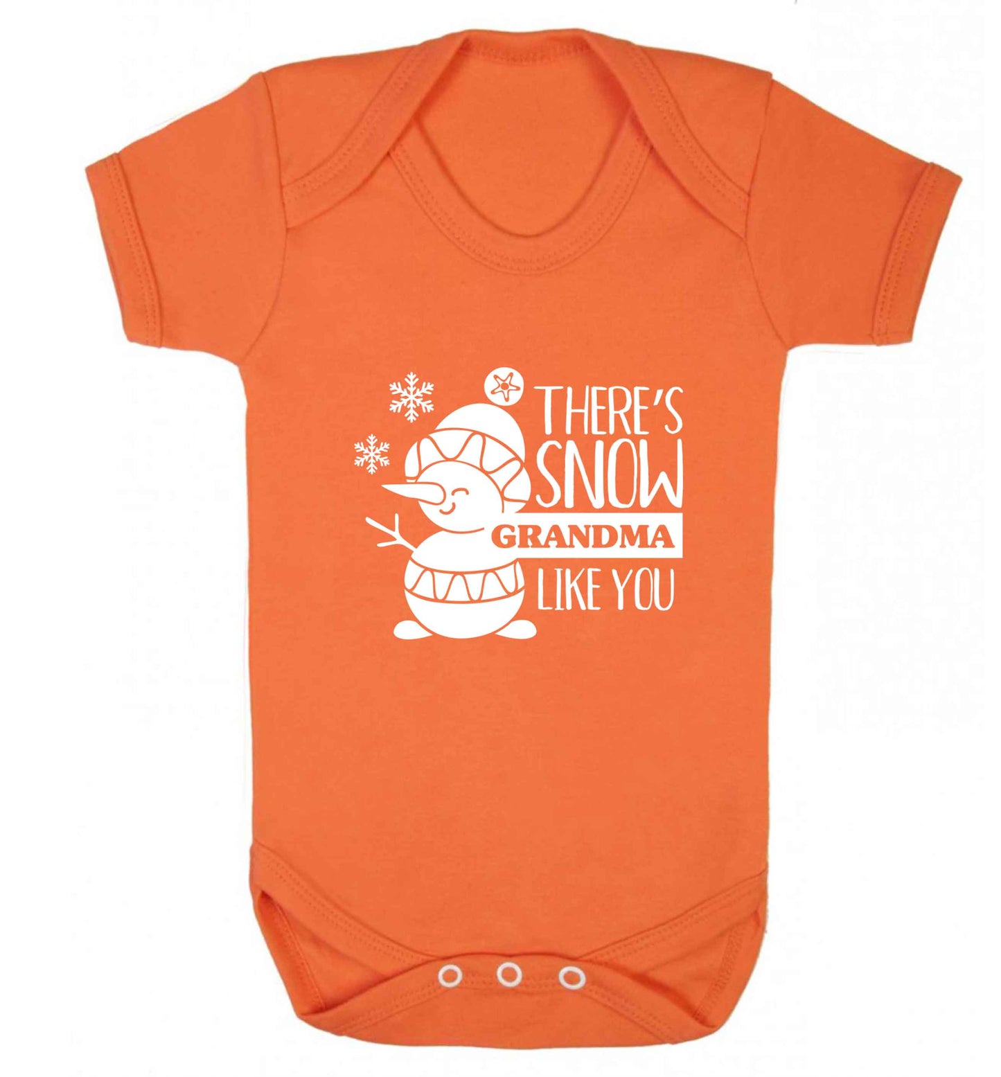 There's snow grandma like you baby vest orange 18-24 months