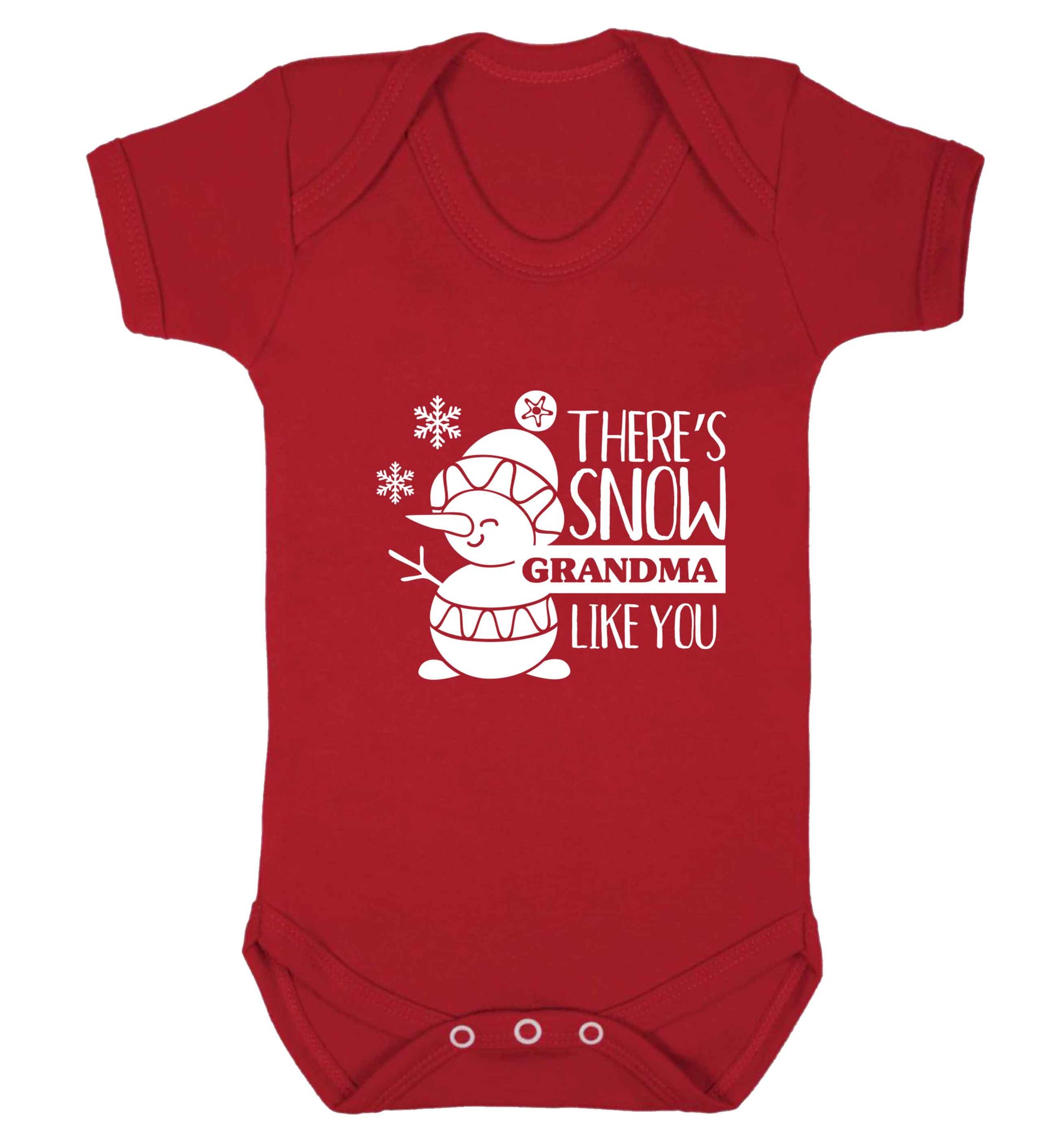 There's snow grandma like you baby vest red 18-24 months