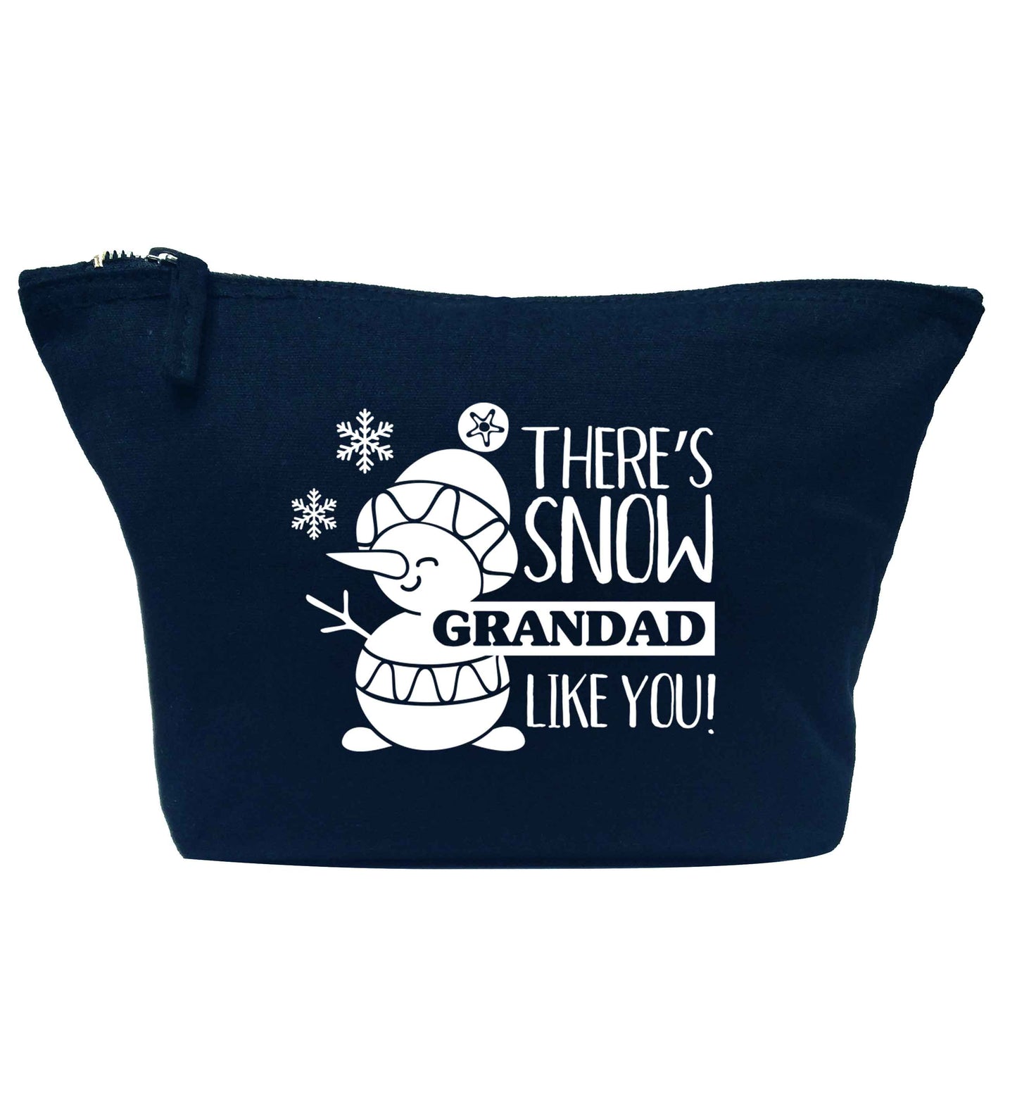 There's snow grandad like you navy makeup bag