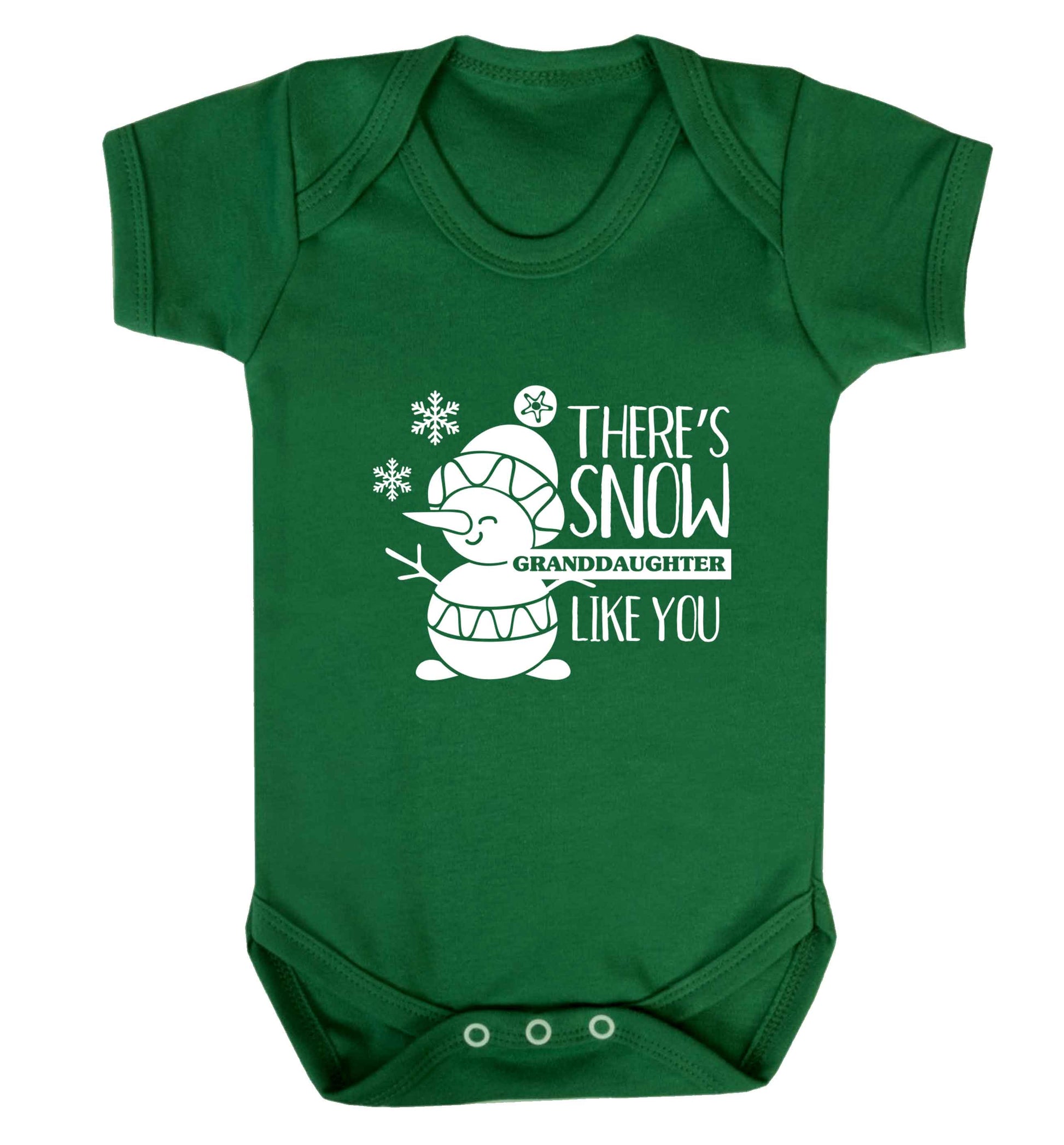 There's snow granddaughter like you baby vest green 18-24 months