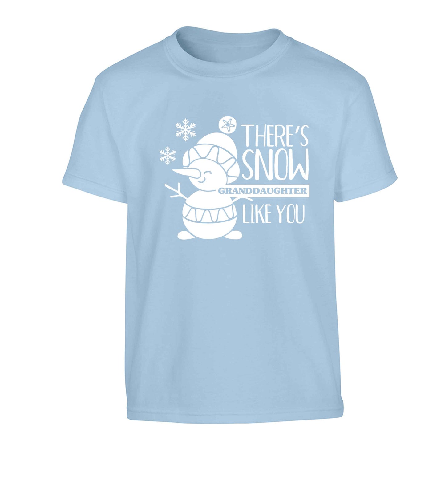 There's snow granddaughter like you Children's light blue Tshirt 12-13 Years