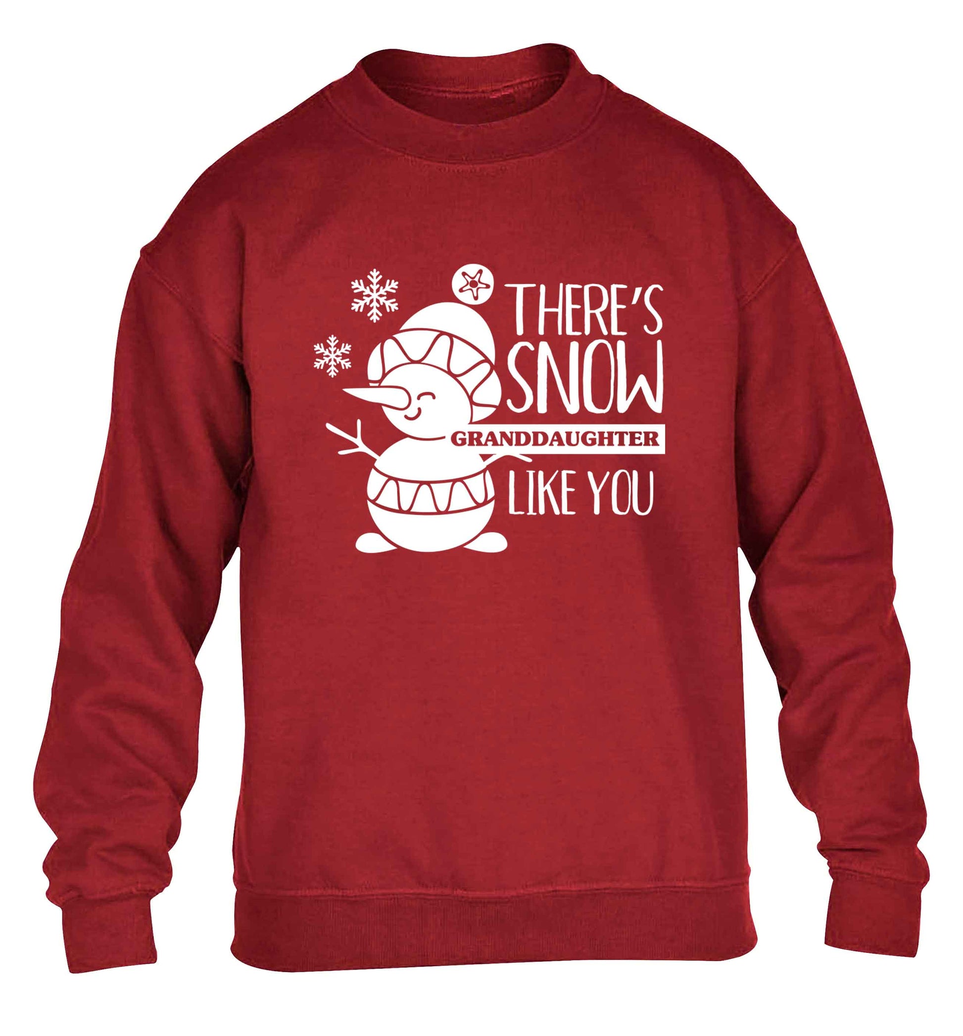 There's snow granddaughter like you children's grey sweater 12-13 Years