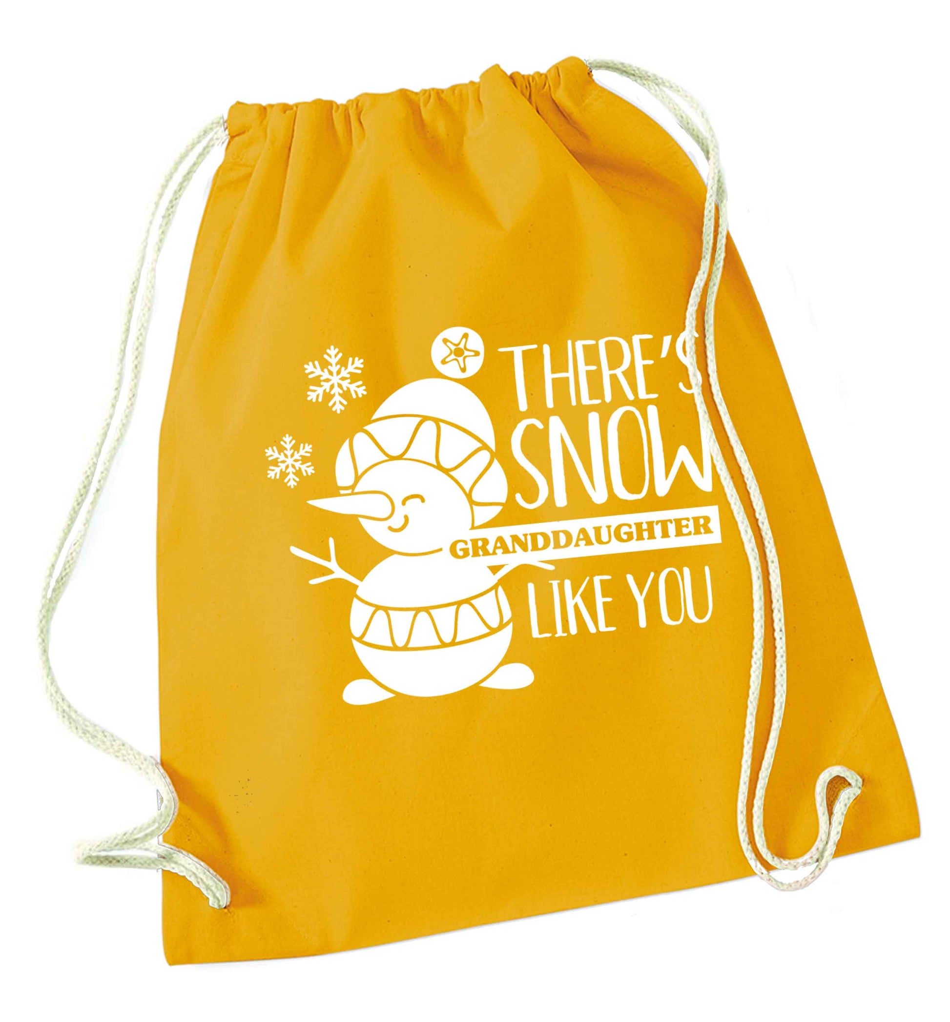 There's snow granddaughter like you mustard drawstring bag