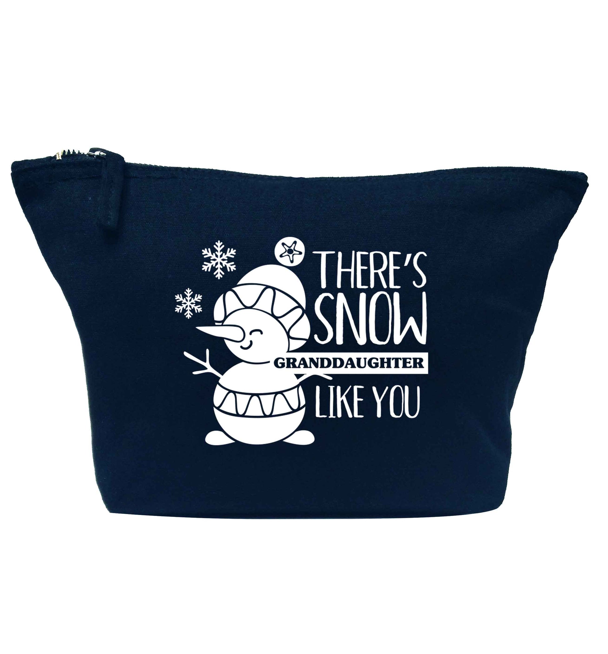 There's snow granddaughter like you navy makeup bag