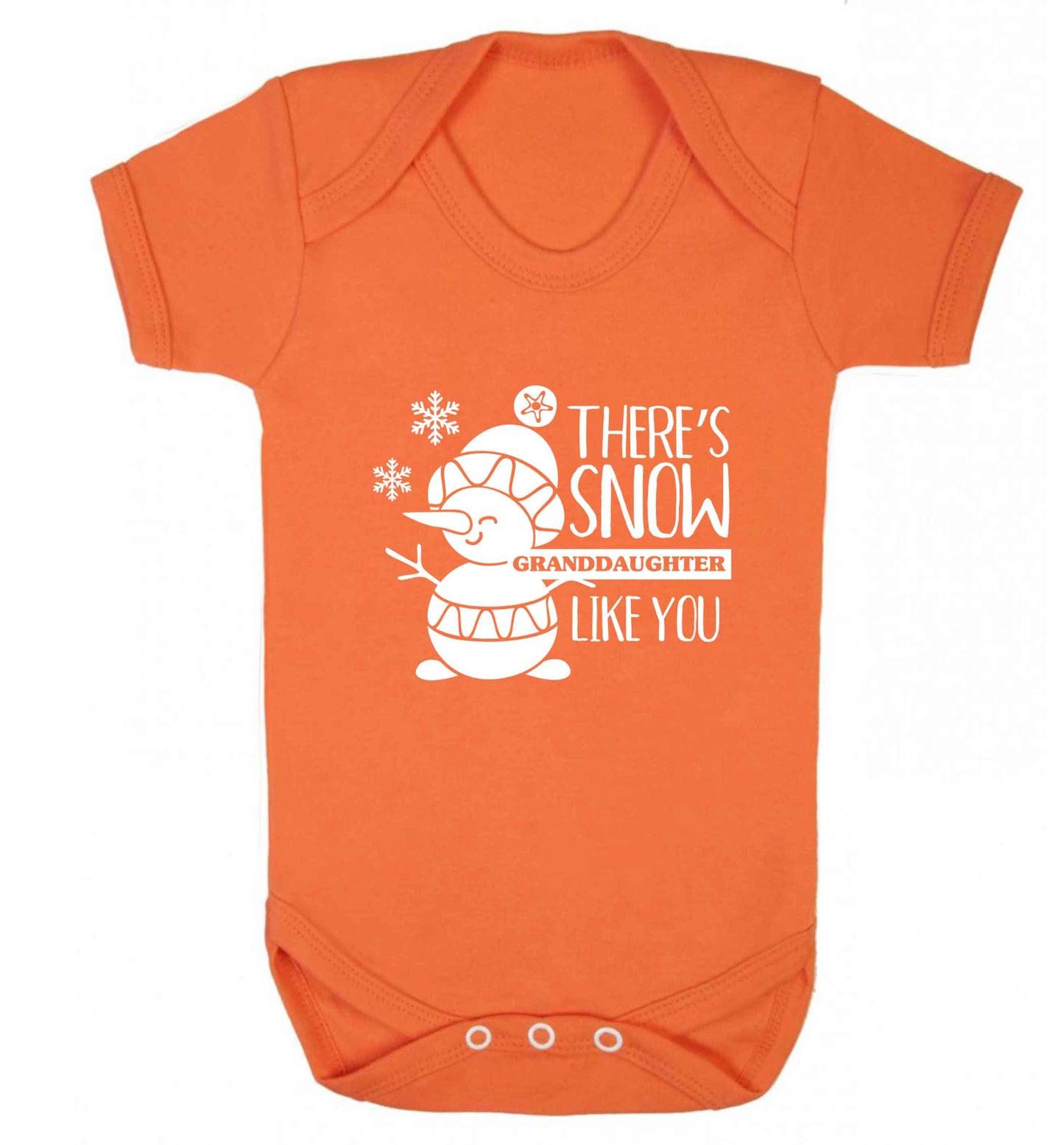 There's snow granddaughter like you baby vest orange 18-24 months